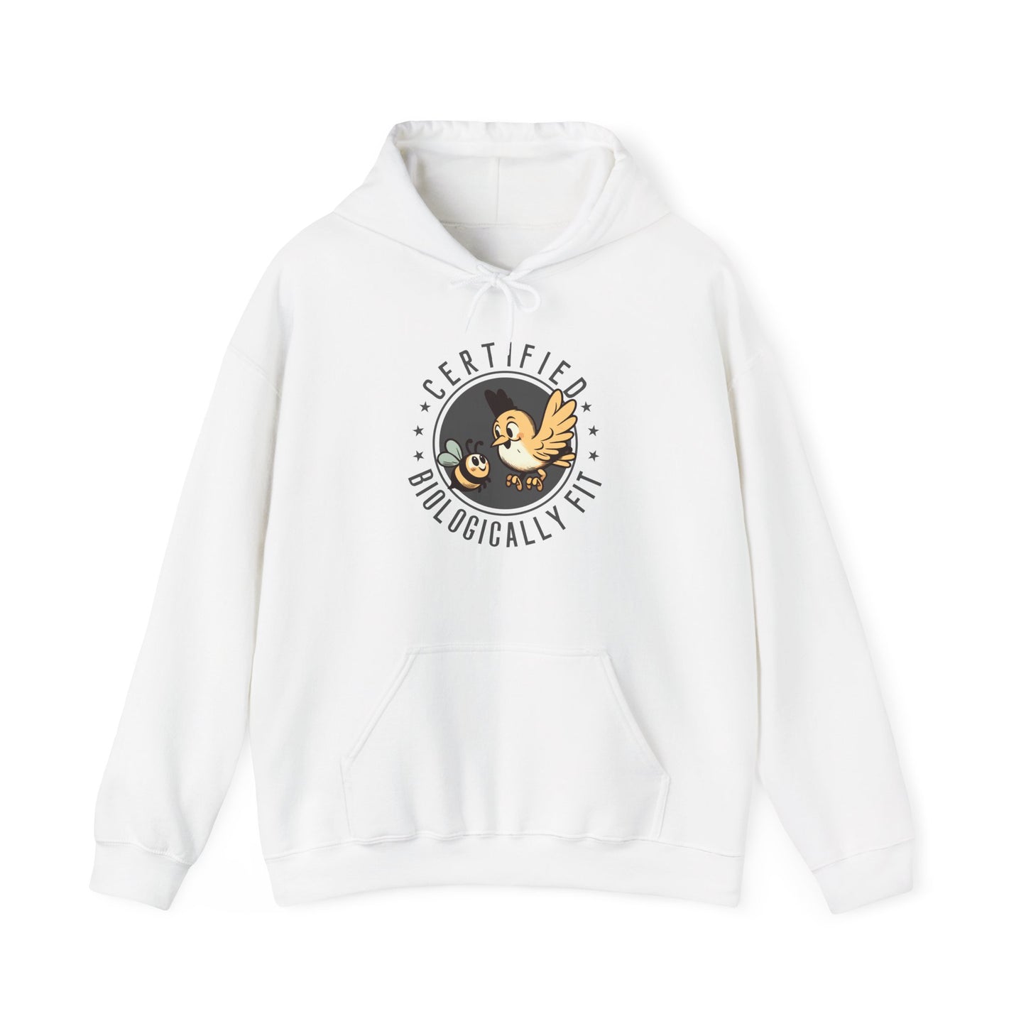 Certified Biologically Fit Unisex Hooded Sweatshirt, New Parents Gift, Mum and Dad Hoodie, Science Biology Gift, Mother's Day, Father's Day