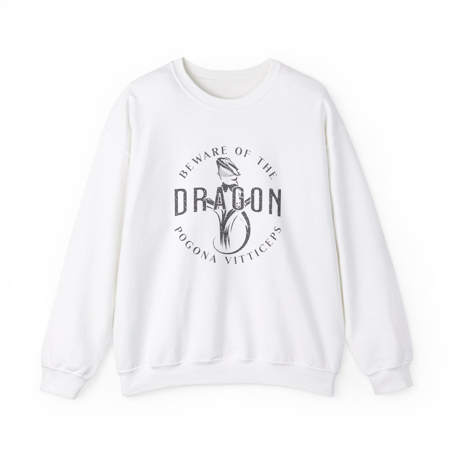 Beware of the Dragon | Bearded Dragon Unisex Crewneck Sweatshirt