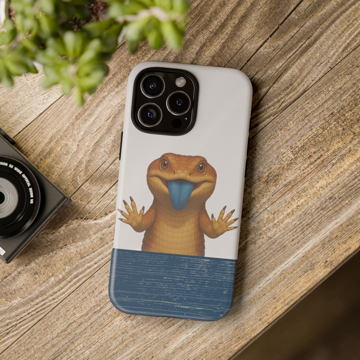 Blue-tongued Lizard iPhone Case – Glass Surfer Australian Wildlife Design