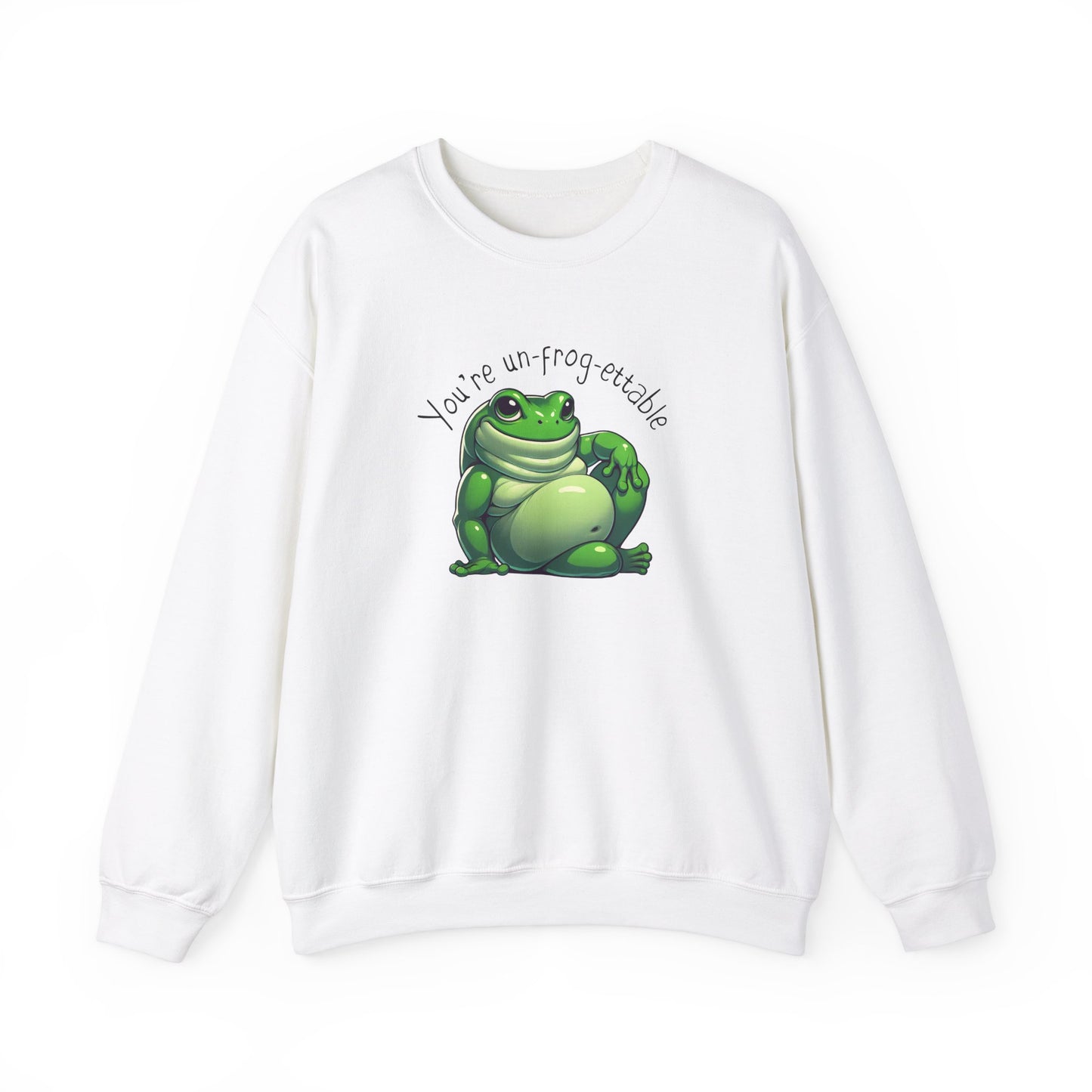 Green Tree Frog Valentine's Day Unisex Crewneck Sweatshirt, Frog Lover Gift, Gift for Her, Gift for Him, Cute Frog Sweatshirt