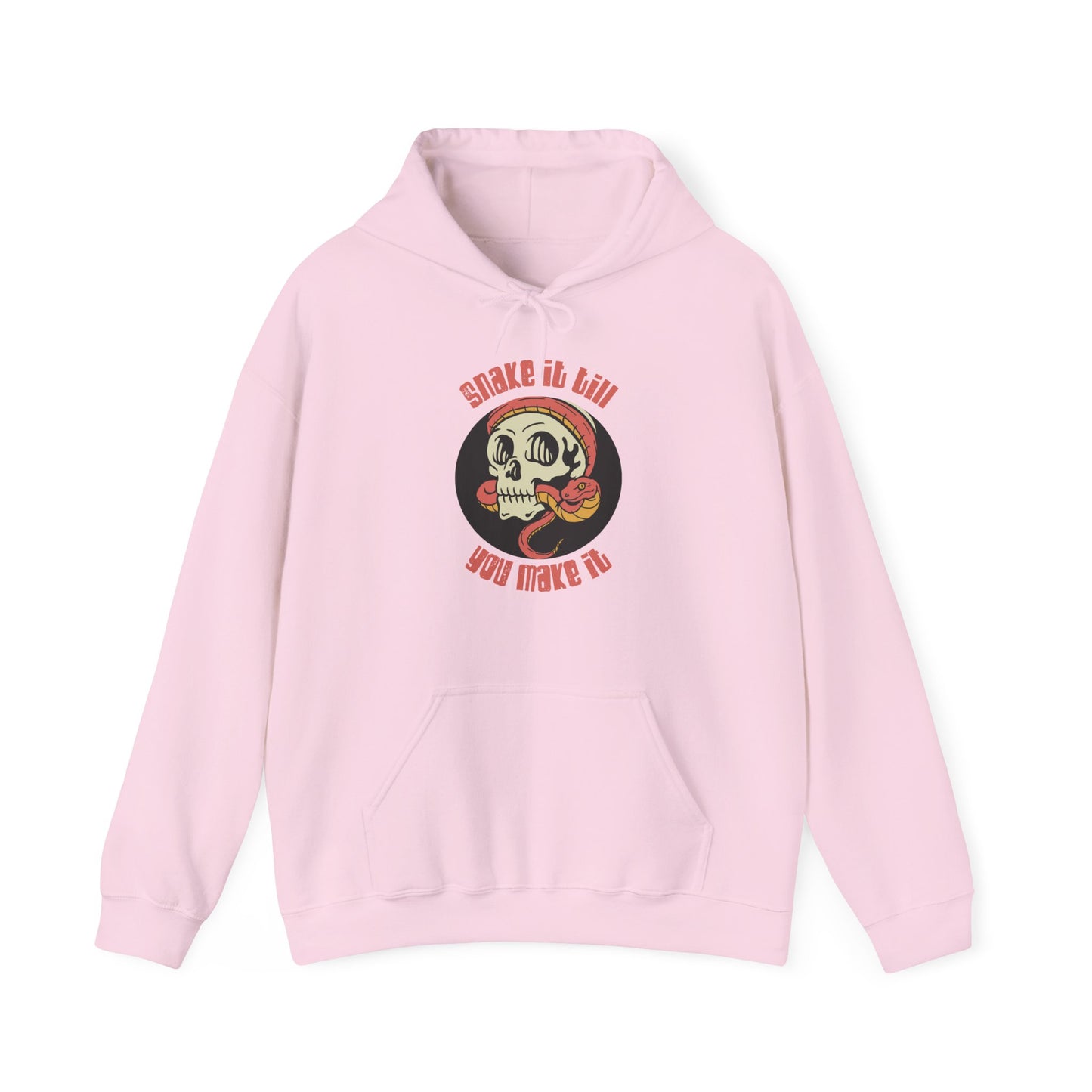 Snake It Till You Make It Unisex Hooded Sweatshirt | Reptile Lover's Gift | Snake Hoodie