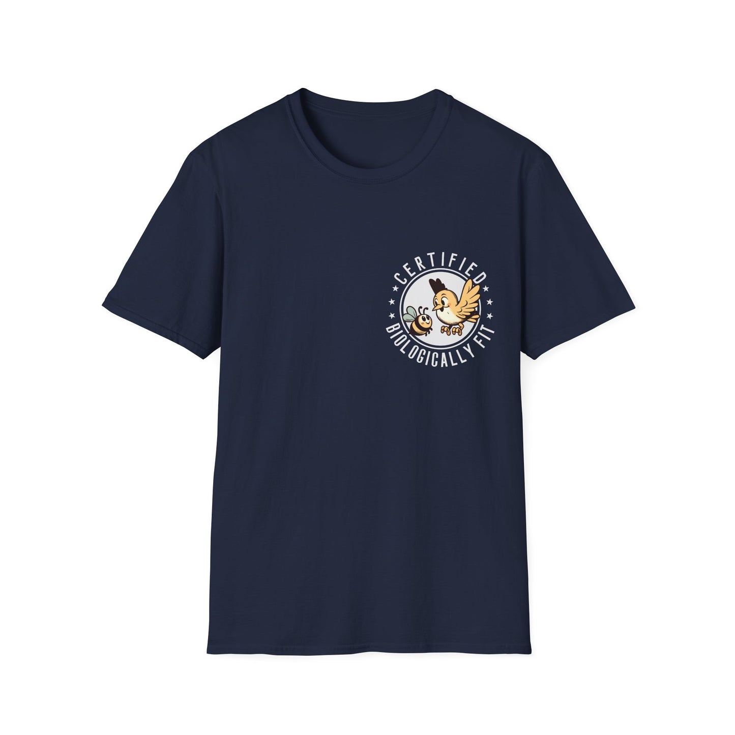 Certified Biologically Fit Unisex Softstyle T-Shirt, New Parents Gift, Mum and Dad Tee, Science Biology Shirt, Mother's Day, Father's Day