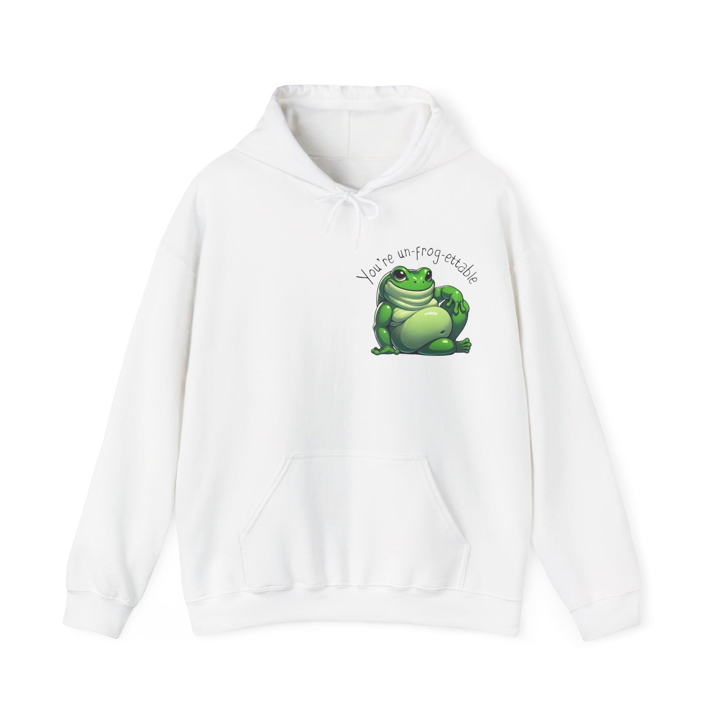 Green Tree Frog Valentine's Day Unisex Hooded Sweatshirt, Frog Lover Gift, Gift for Her, Gift for Him, Cute Frog Hoodie