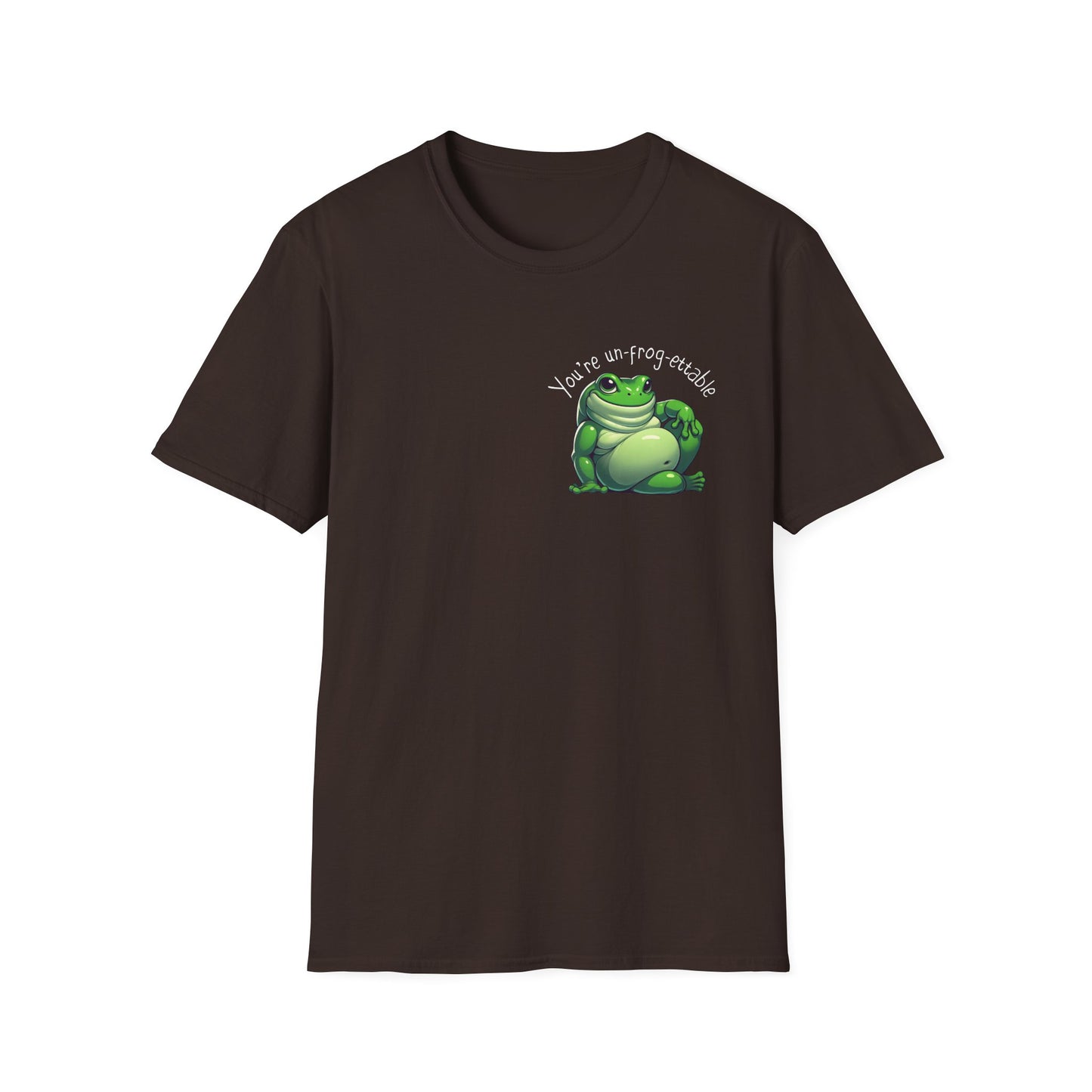 Green Tree Frog Valentine's Day Unisex Softstyle T-Shirt, Frog Lover Gift, Gift for Her, Gift for Him, Cute Frog Tee