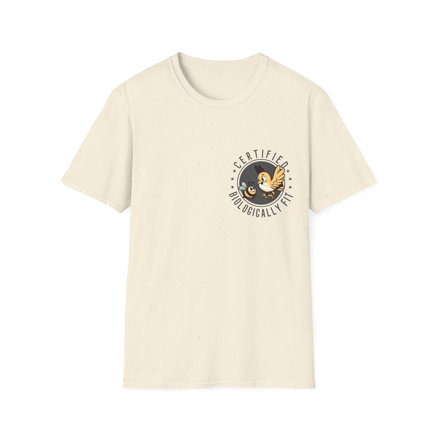 Certified Biologically Fit Unisex Softstyle T-Shirt, New Parents Gift, Mum and Dad Tee, Science Biology Shirt, Mother's Day, Father's Day
