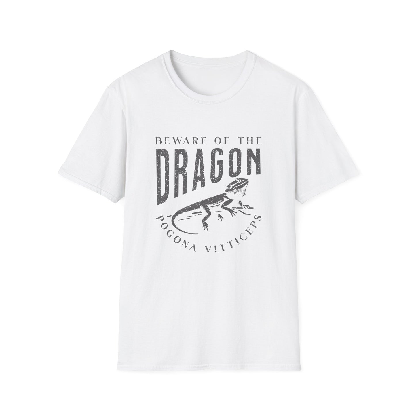 Beware of the Dragon | Bearded Dragon Unisex Softstyle T-Shirt
