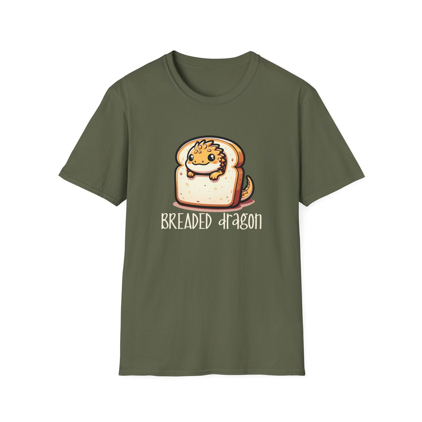Breaded Dragon Funny Lizard Unisex Softstyle T-Shirt