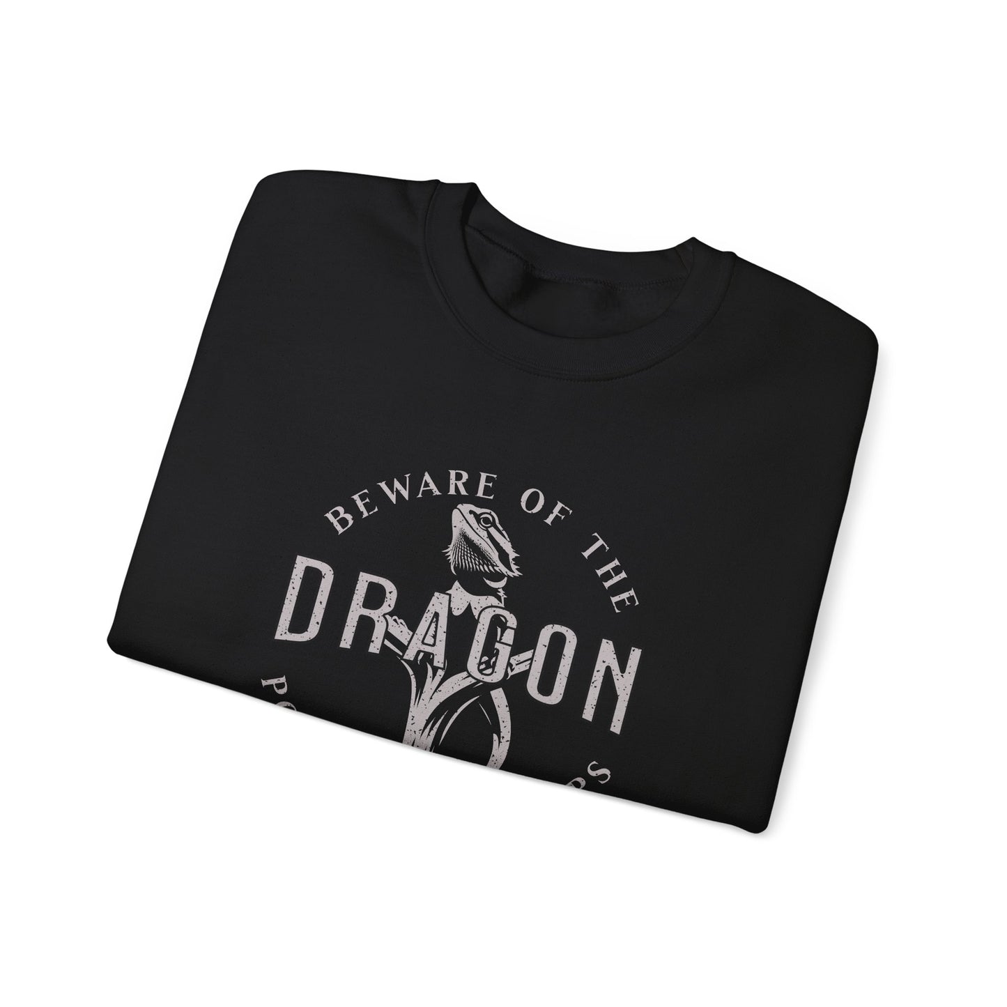Beware of the Dragon | Bearded Dragon Unisex Crewneck Sweatshirt