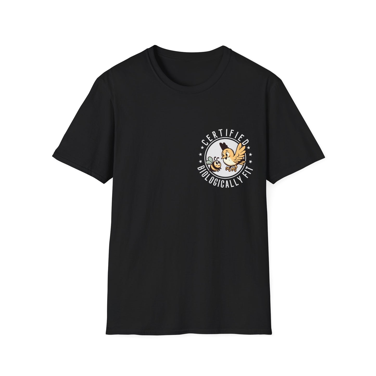 Certified Biologically Fit Unisex Softstyle T-Shirt, New Parents Gift, Mum and Dad Tee, Science Biology Shirt, Mother's Day, Father's Day