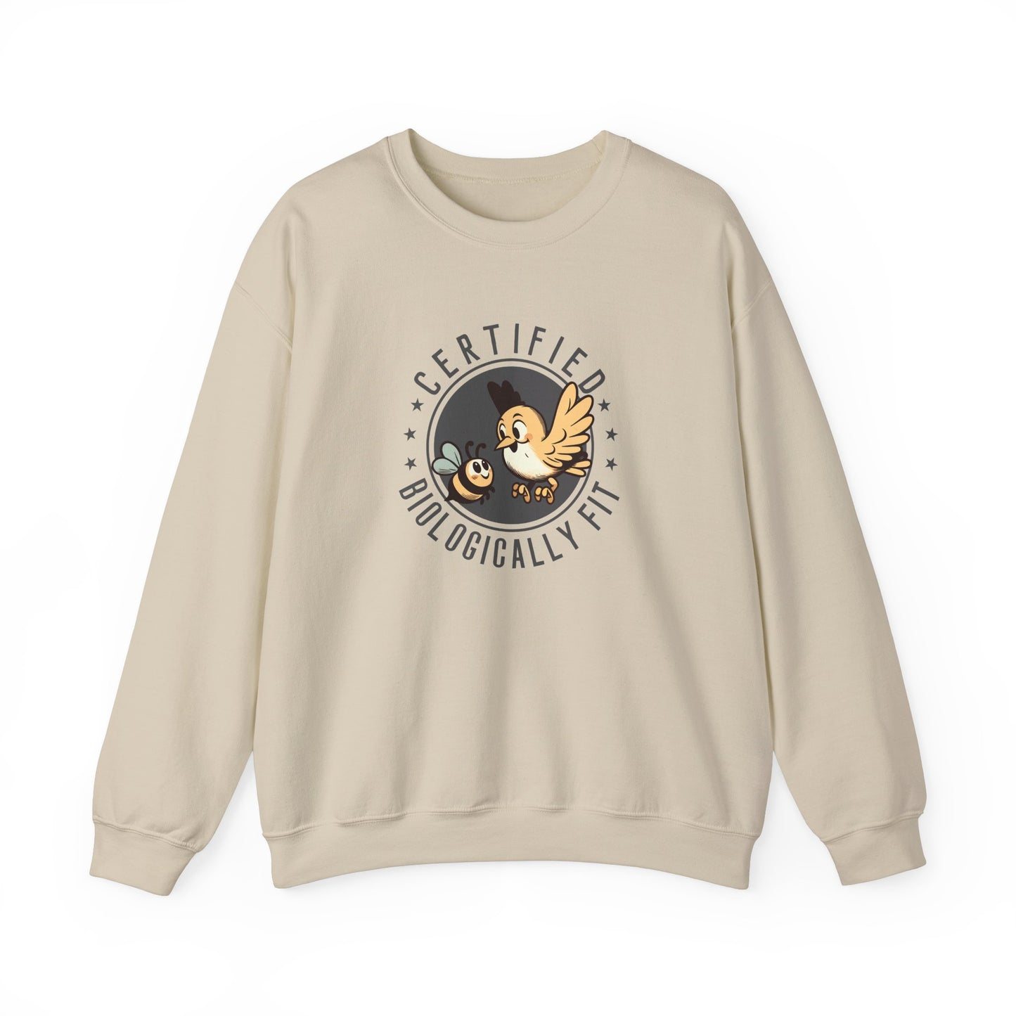 Biologically Fit Unisex Crewneck Sweatshirt, New Parents Gift, Mum and Dad Sweatshirt, Science Biology Gift, Mother's Day, Father's Day