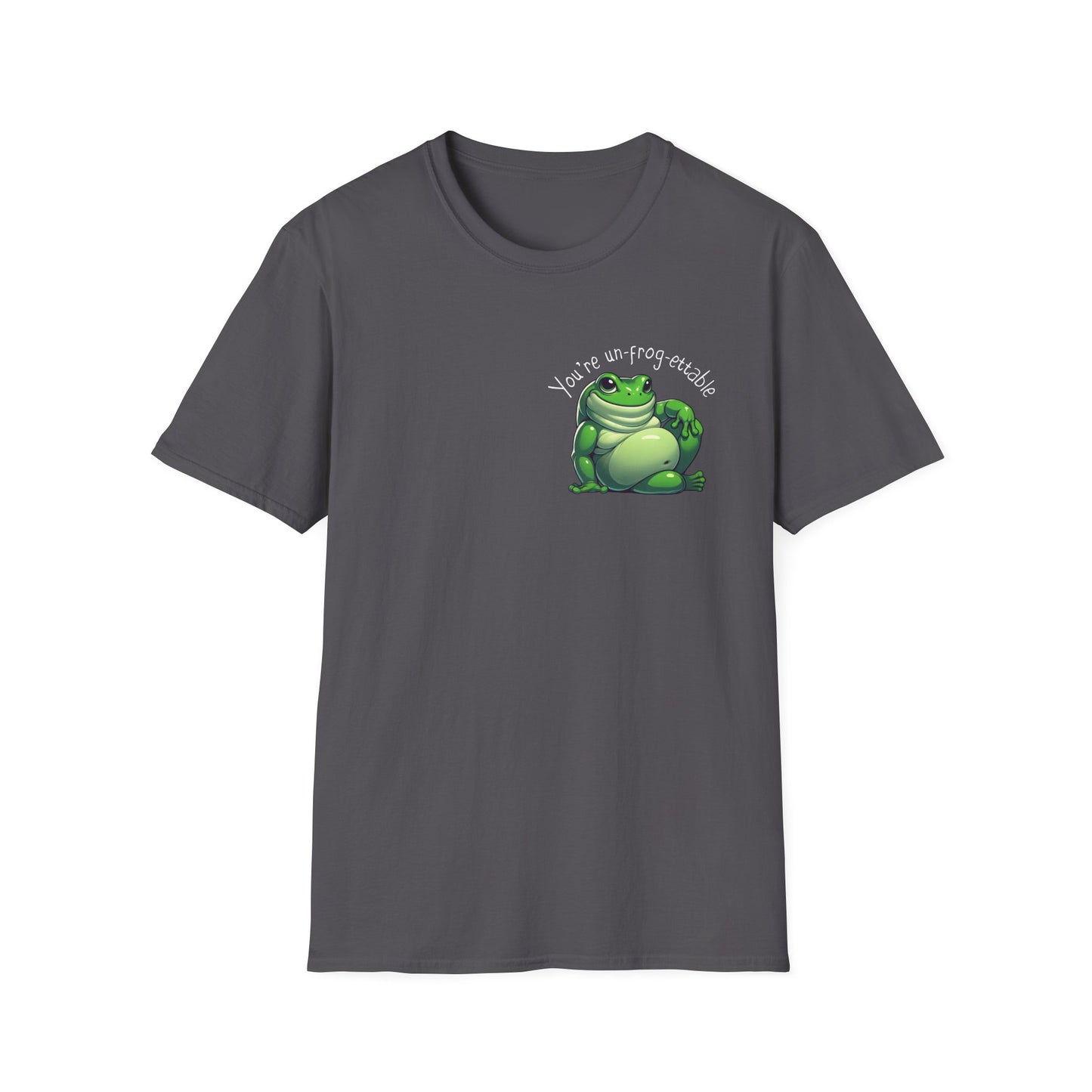 Green Tree Frog Valentine's Day Unisex Softstyle T-Shirt, Frog Lover Gift, Gift for Her, Gift for Him, Cute Frog Tee