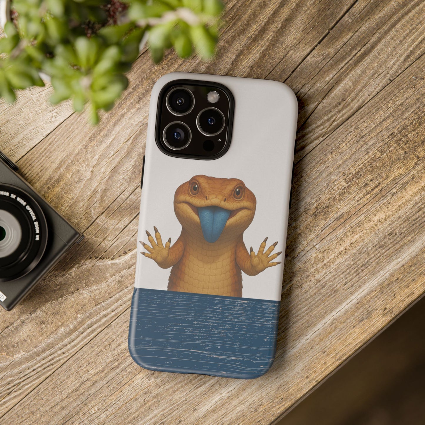 Blue-tongued Lizard iPhone Case – Glass Surfer Australian Wildlife Design