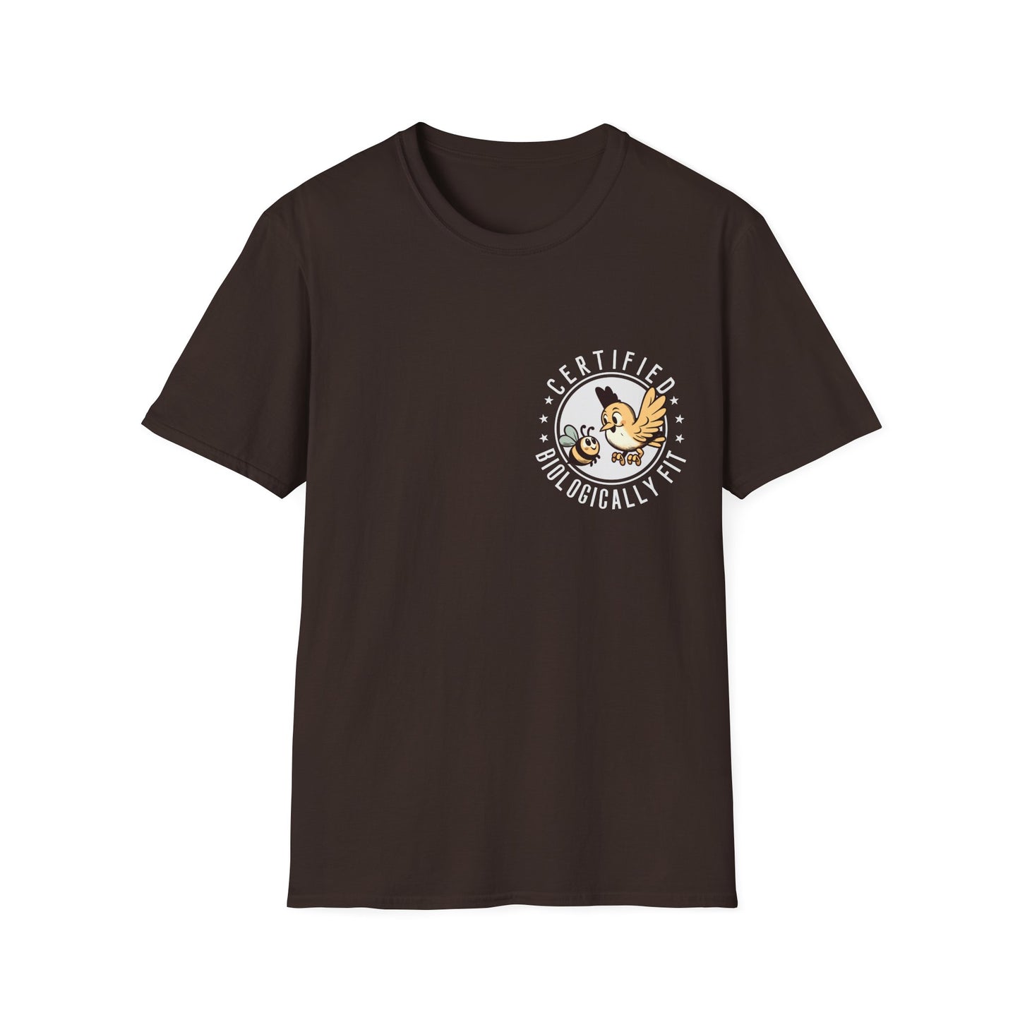 Certified Biologically Fit Unisex Softstyle T-Shirt, New Parents Gift, Mum and Dad Tee, Science Biology Shirt, Mother's Day, Father's Day
