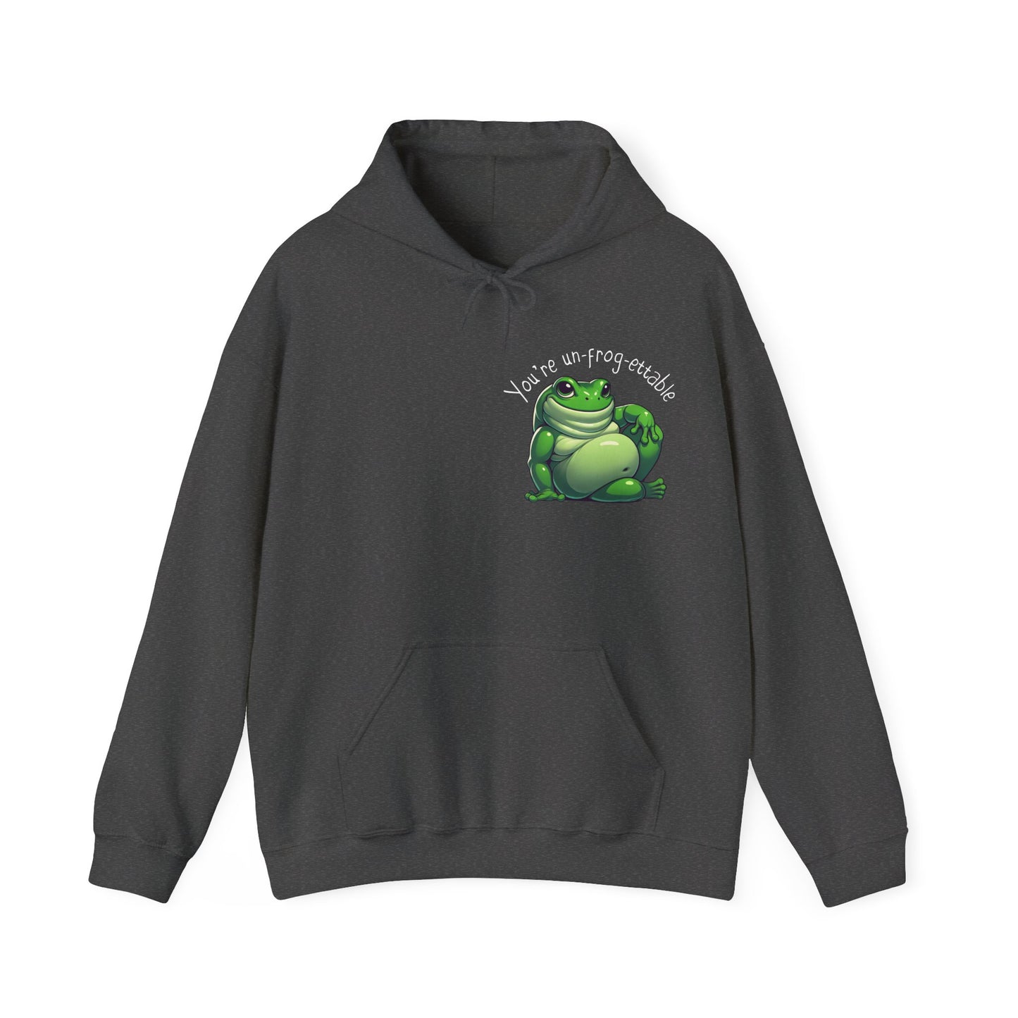 Green Tree Frog Valentine's Day Unisex Hooded Sweatshirt, Frog Lover Gift, Gift for Her, Gift for Him, Cute Frog Hoodie