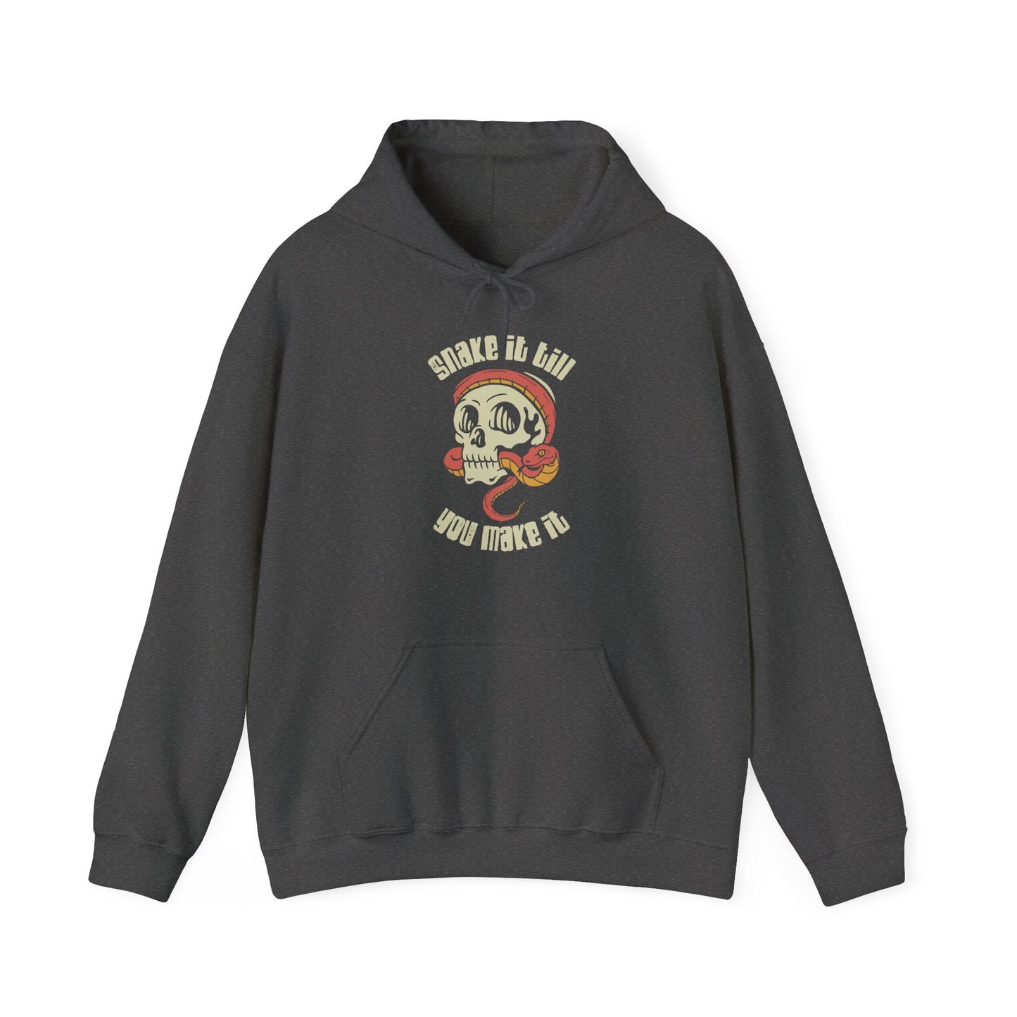 Snake It Till You Make It Unisex Hooded Sweatshirt | Reptile Lover's Gift | Snake Hoodie