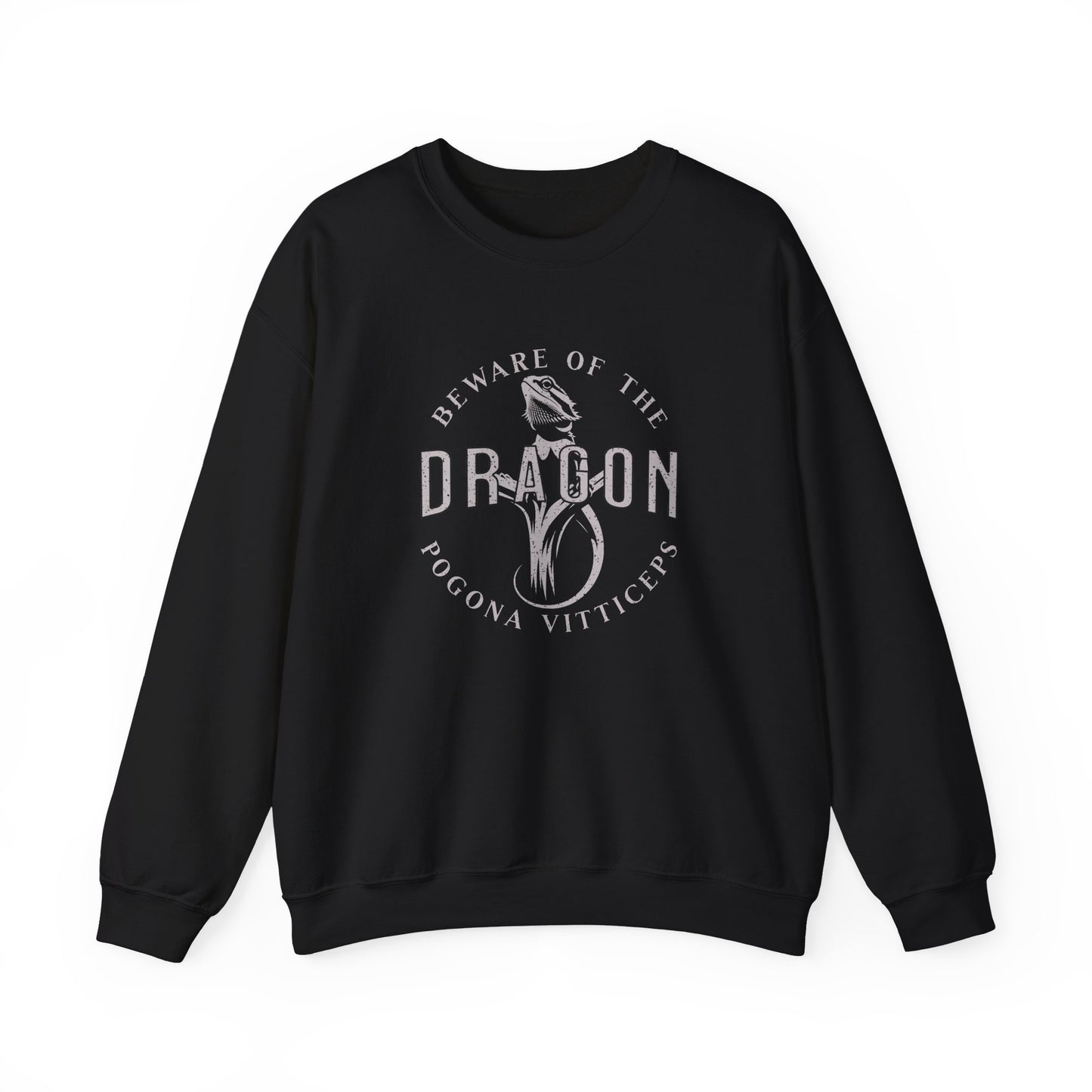 Beware of the Dragon | Bearded Dragon Unisex Crewneck Sweatshirt
