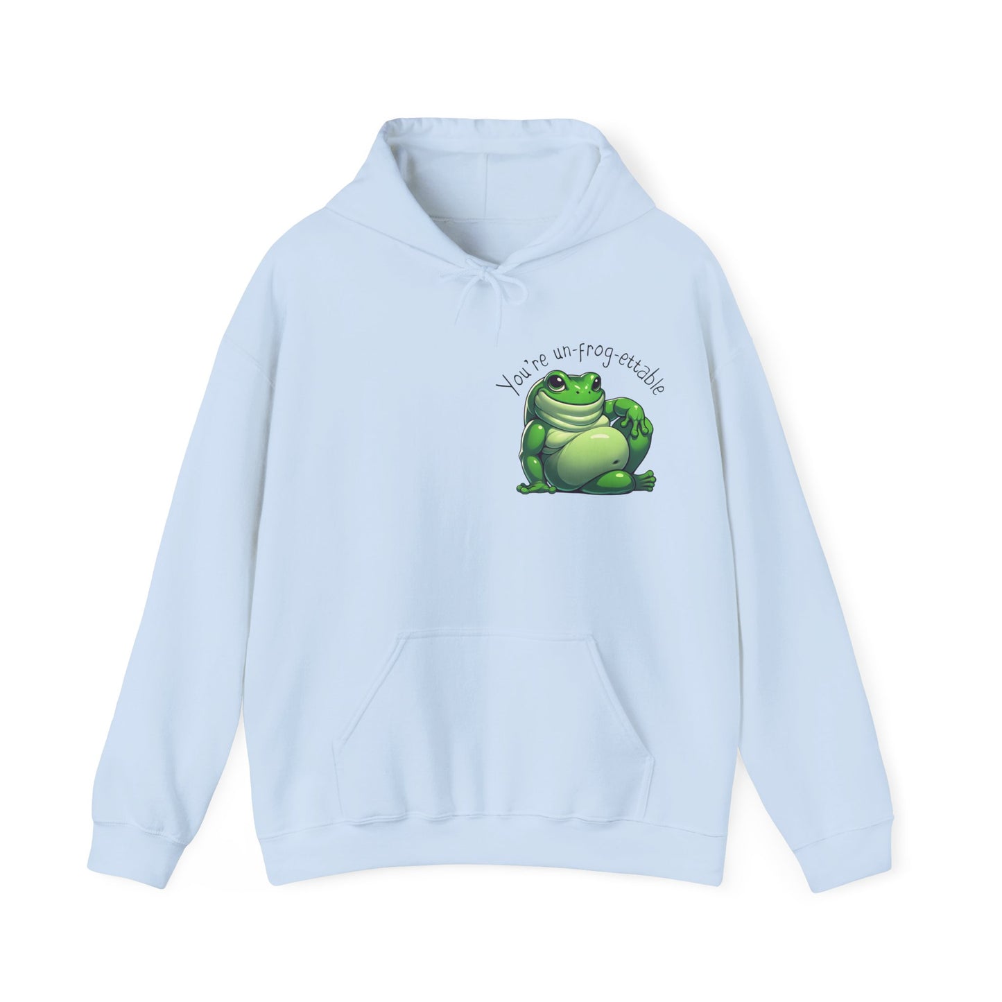 Green Tree Frog Valentine's Day Unisex Hooded Sweatshirt, Frog Lover Gift, Gift for Her, Gift for Him, Cute Frog Hoodie