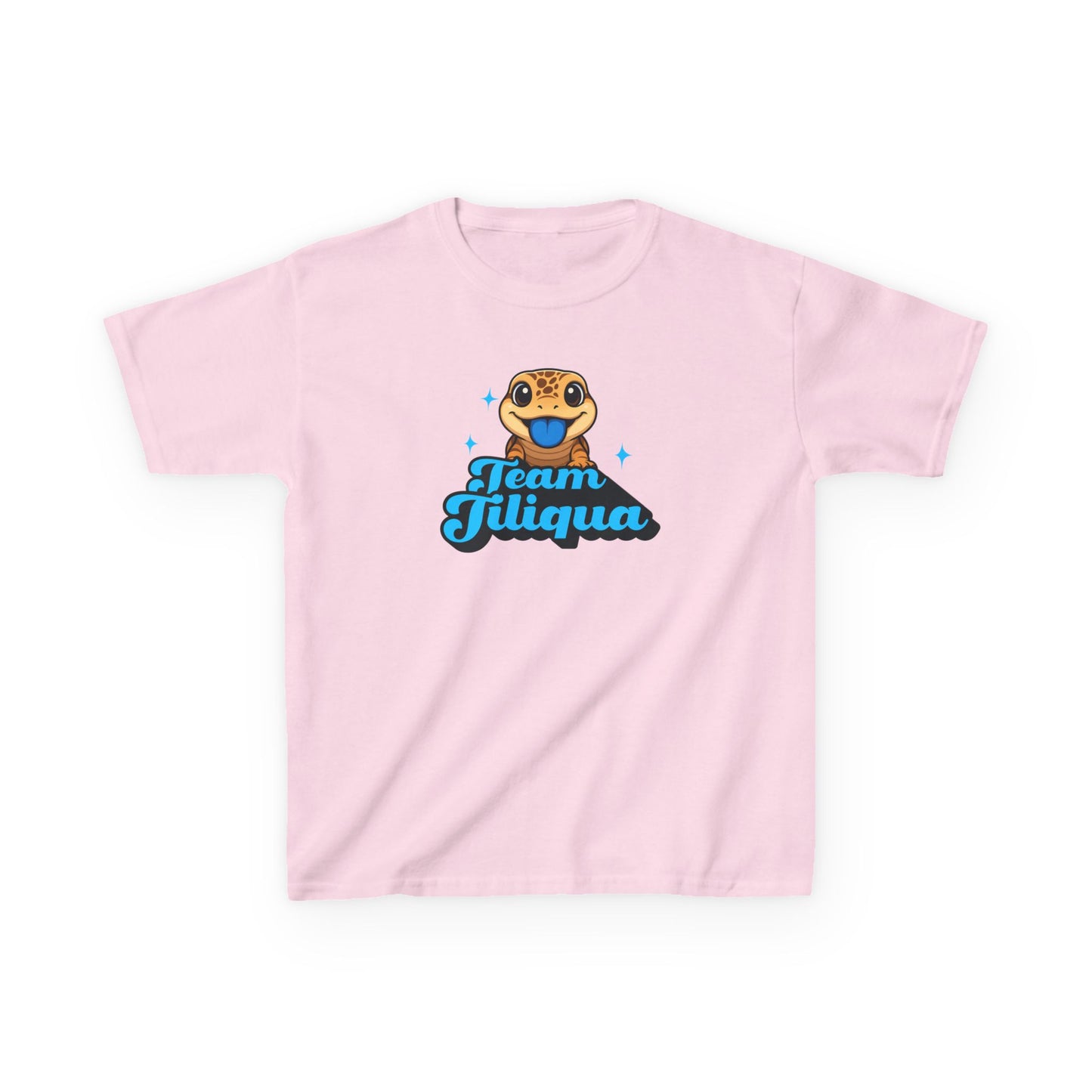 Team Tiliqua Kids T-Shirt – Cute Bluetongue Lizard & Shingleback Skink Reptile Tee