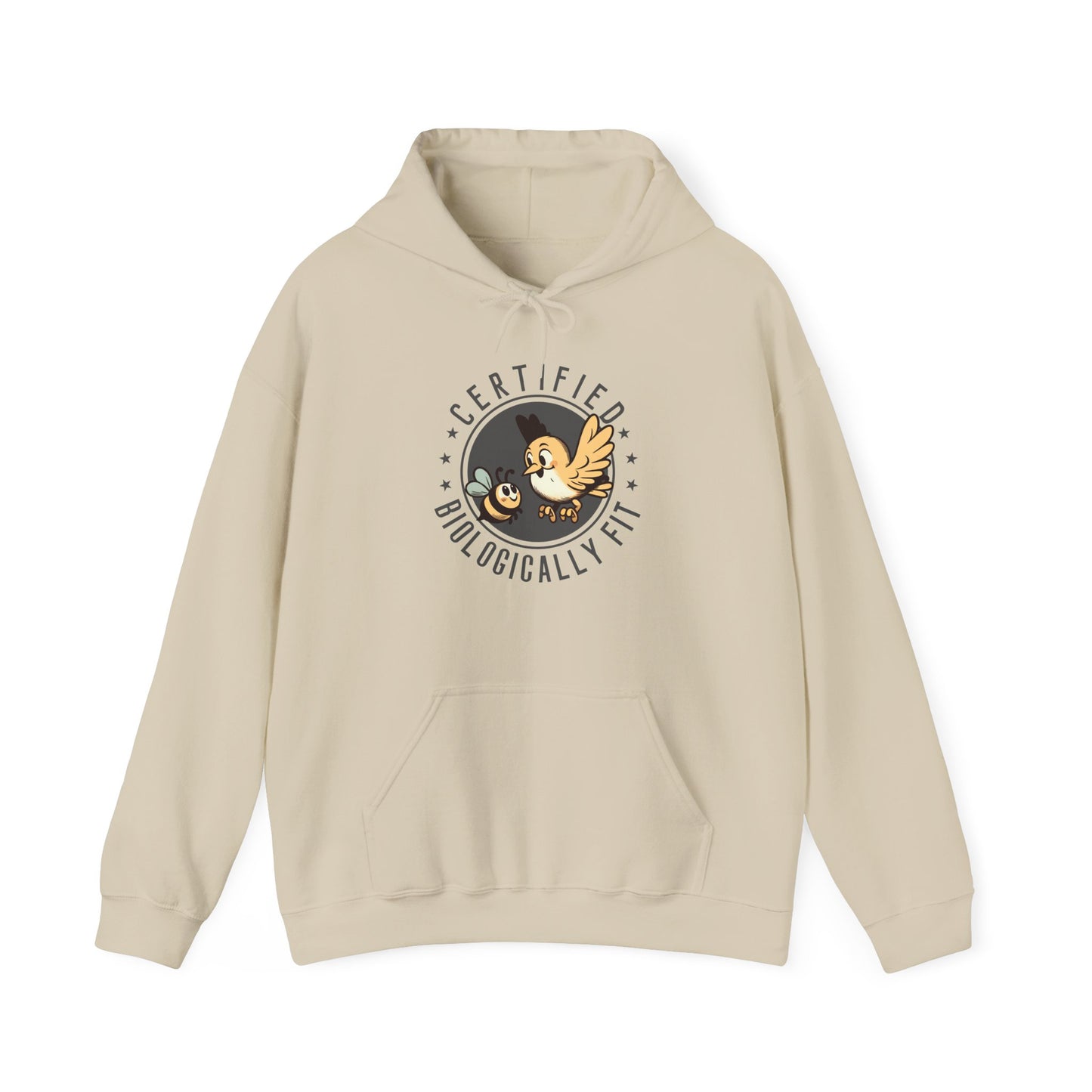 Certified Biologically Fit Unisex Hooded Sweatshirt, New Parents Gift, Mum and Dad Hoodie, Science Biology Gift, Mother's Day, Father's Day
