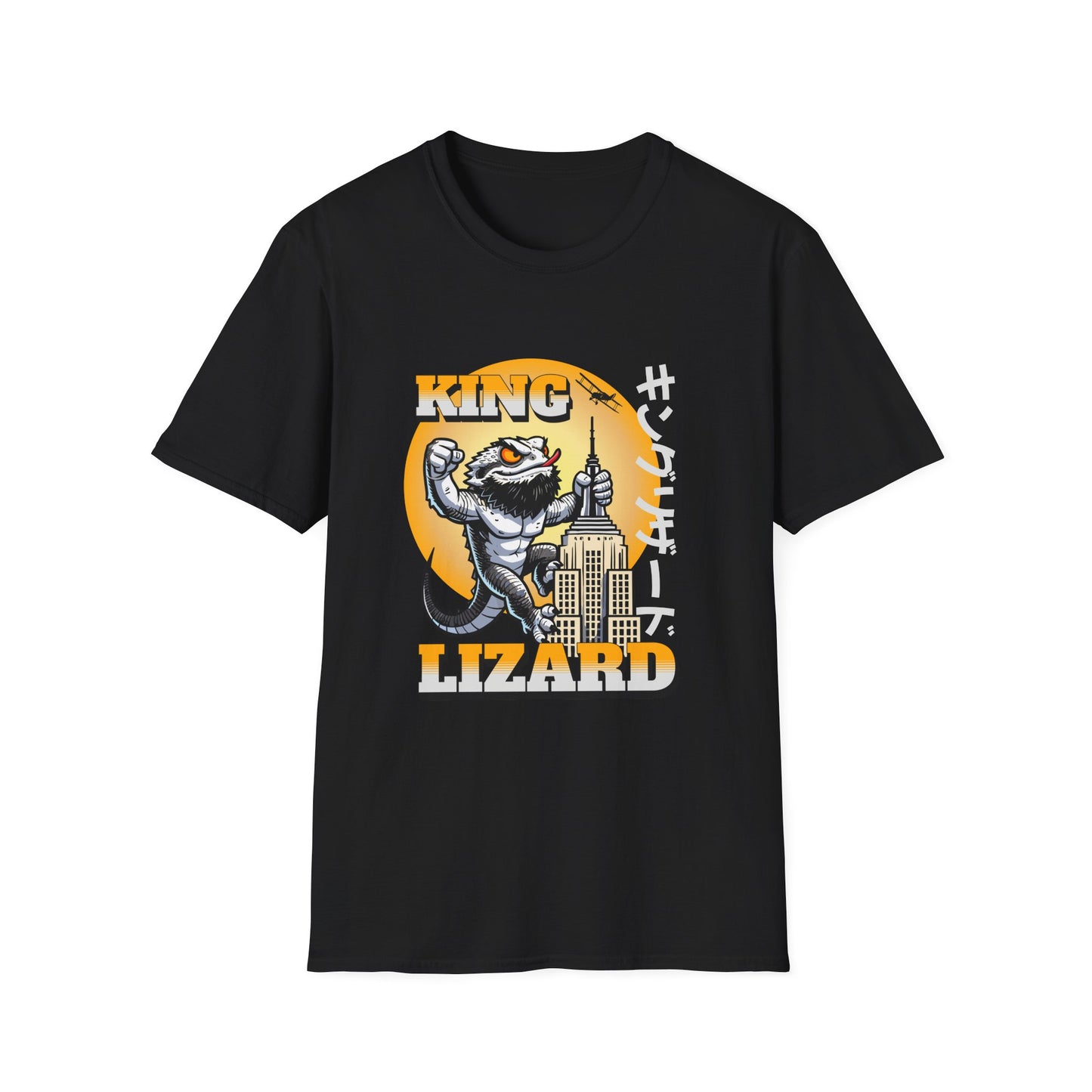 King Lizard Bearded Dragon Unisex Softstyle T-Shirt | Reptile Tee