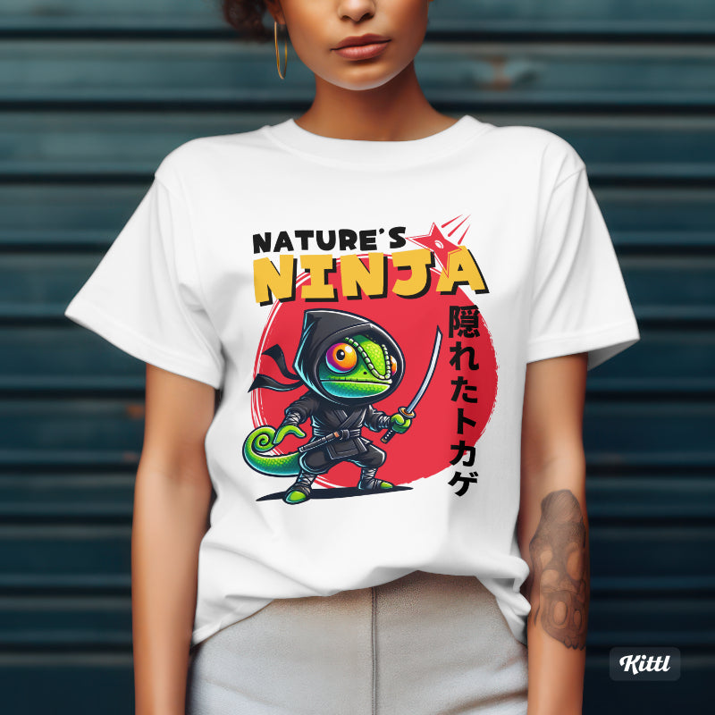 Nature's Ninja Chameleon Tee | Unisex Softstyle T-Shirt