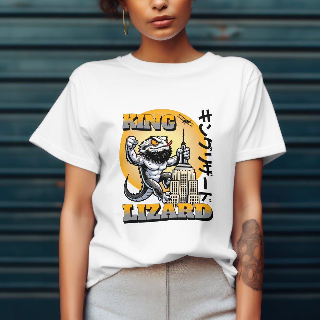 King Lizard Bearded Dragon Unisex Softstyle T-Shirt | Reptile Tee