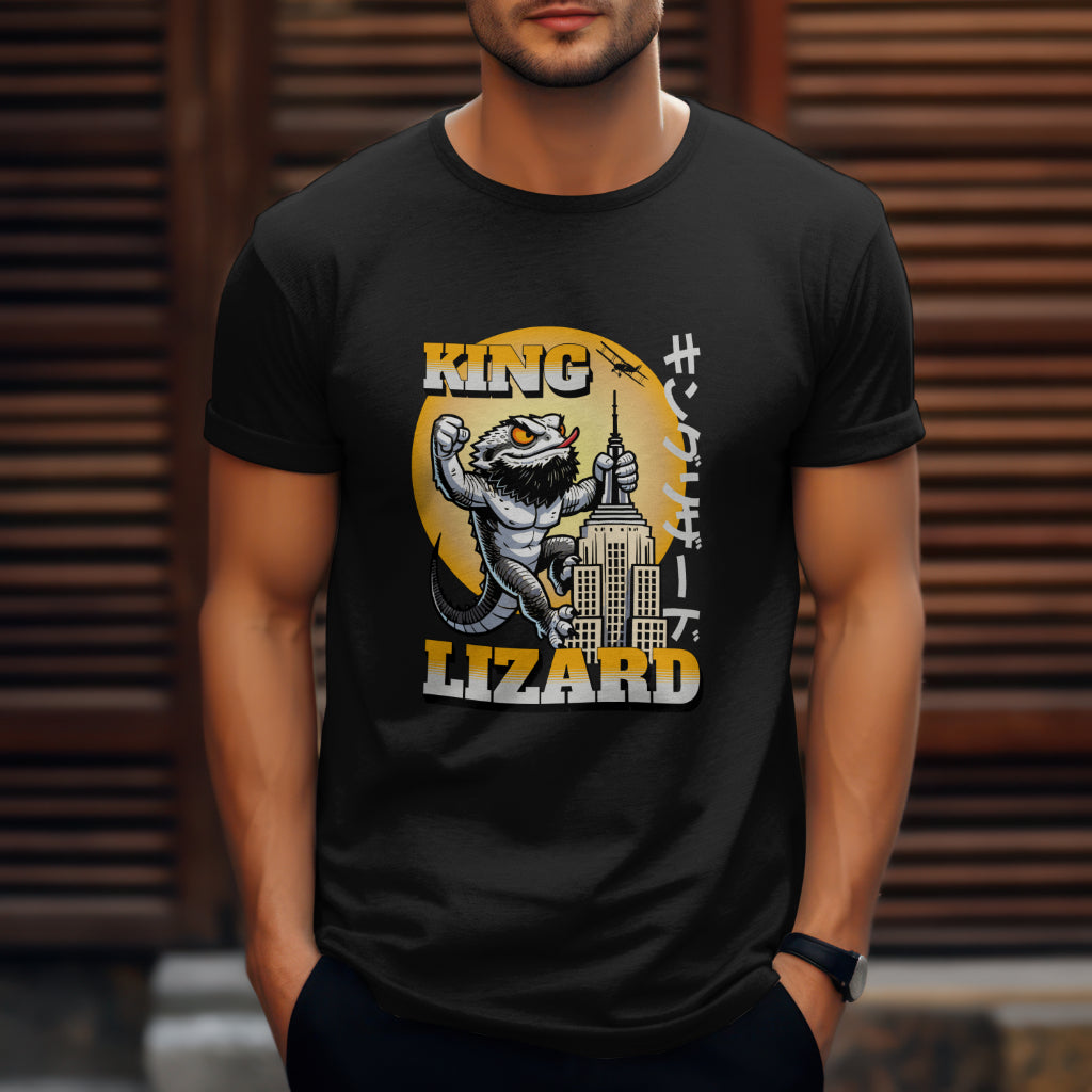 King Lizard Bearded Dragon Unisex Softstyle T-Shirt | Reptile Tee