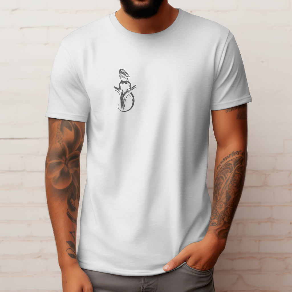 Beware of the Dragon Back | Bearded Dragon Unisex Softstyle T-Shirt | Reptile Tee
