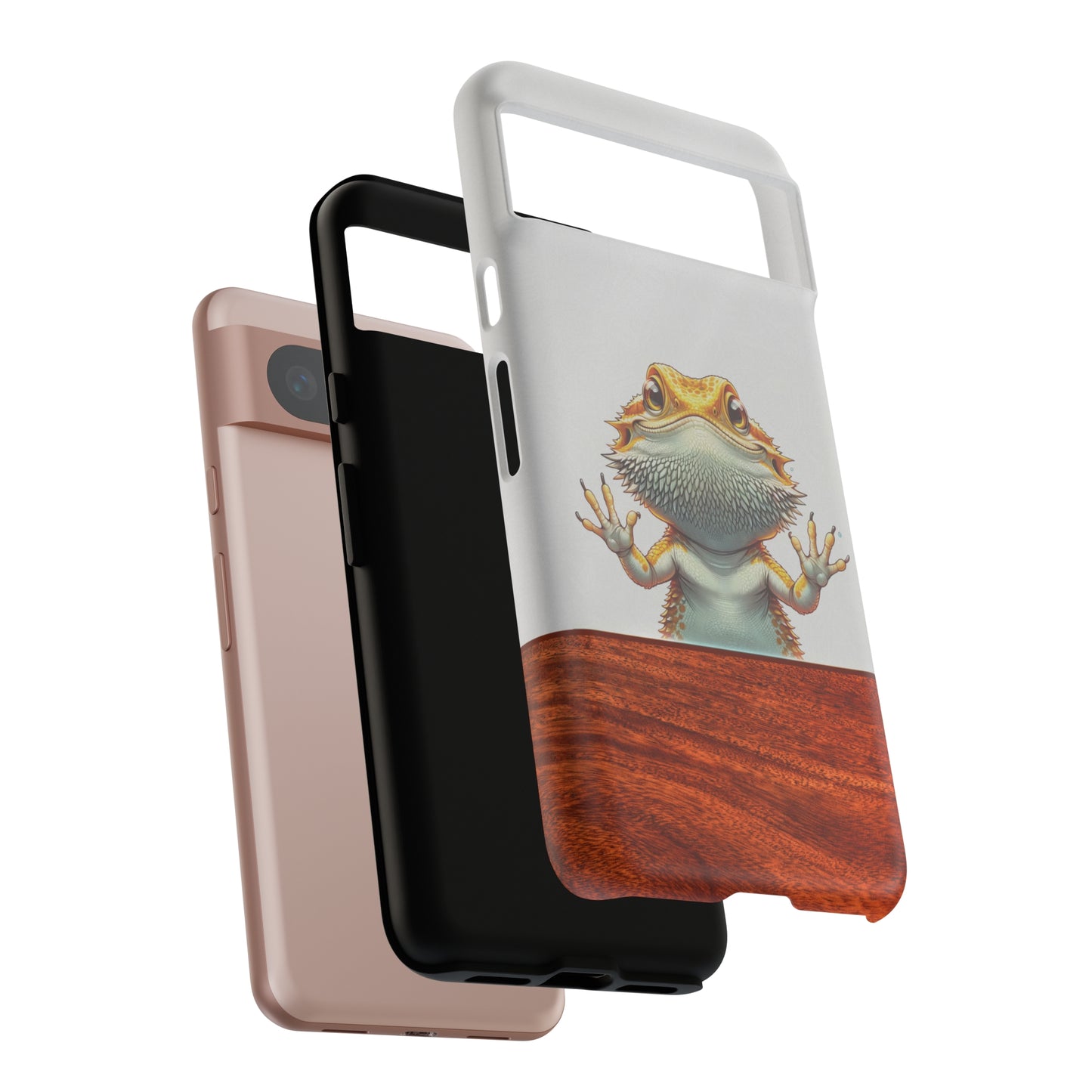 Bearded Dragon Glass Surfer Tough Phone Case for iPhone, Samsung Galaxy and Google Pixel | Funny Reptile Gift | iPhone 16 new