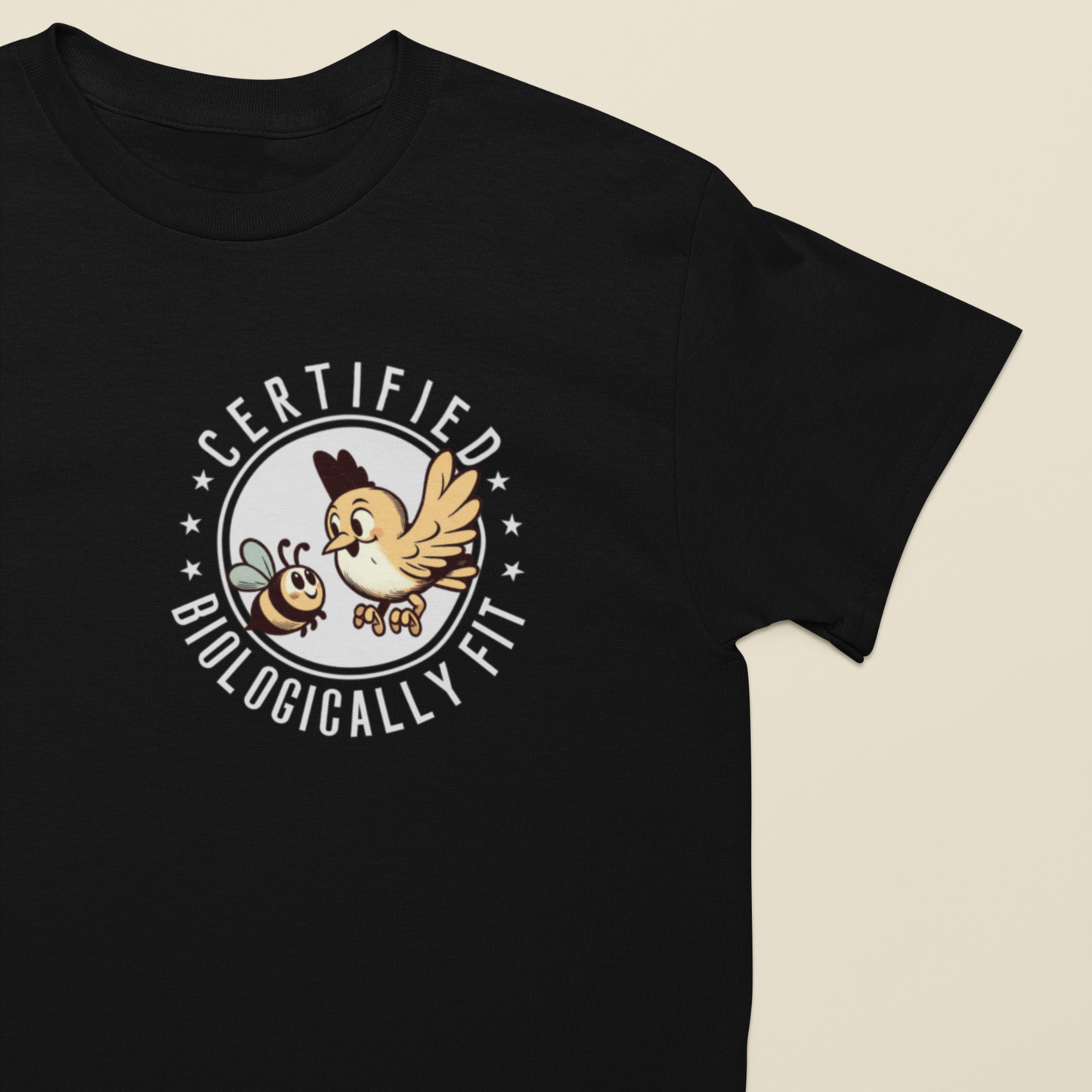 Certified Biologically Fit Unisex Softstyle T-Shirt, New Parents Gift, Mum and Dad Tee, Science Biology Shirt, Mother's Day, Father's Day