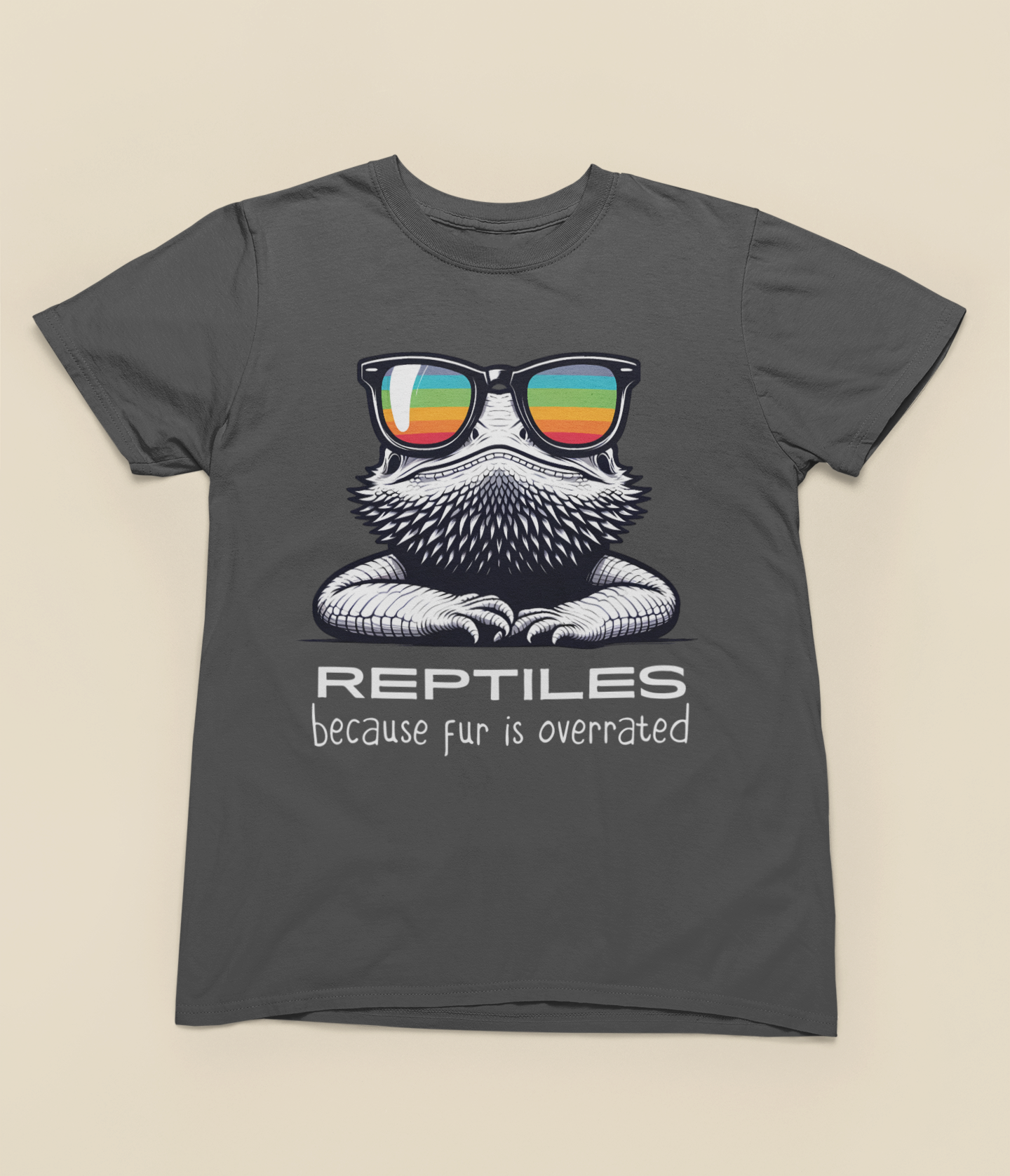 Reptile Lover Unisex Softstyle T-Shirt, Fur is Overrated, Reptile Keeper Tee, Pet Reptile Gift, Lizard Snake Gecko Bearded Dragon Tee