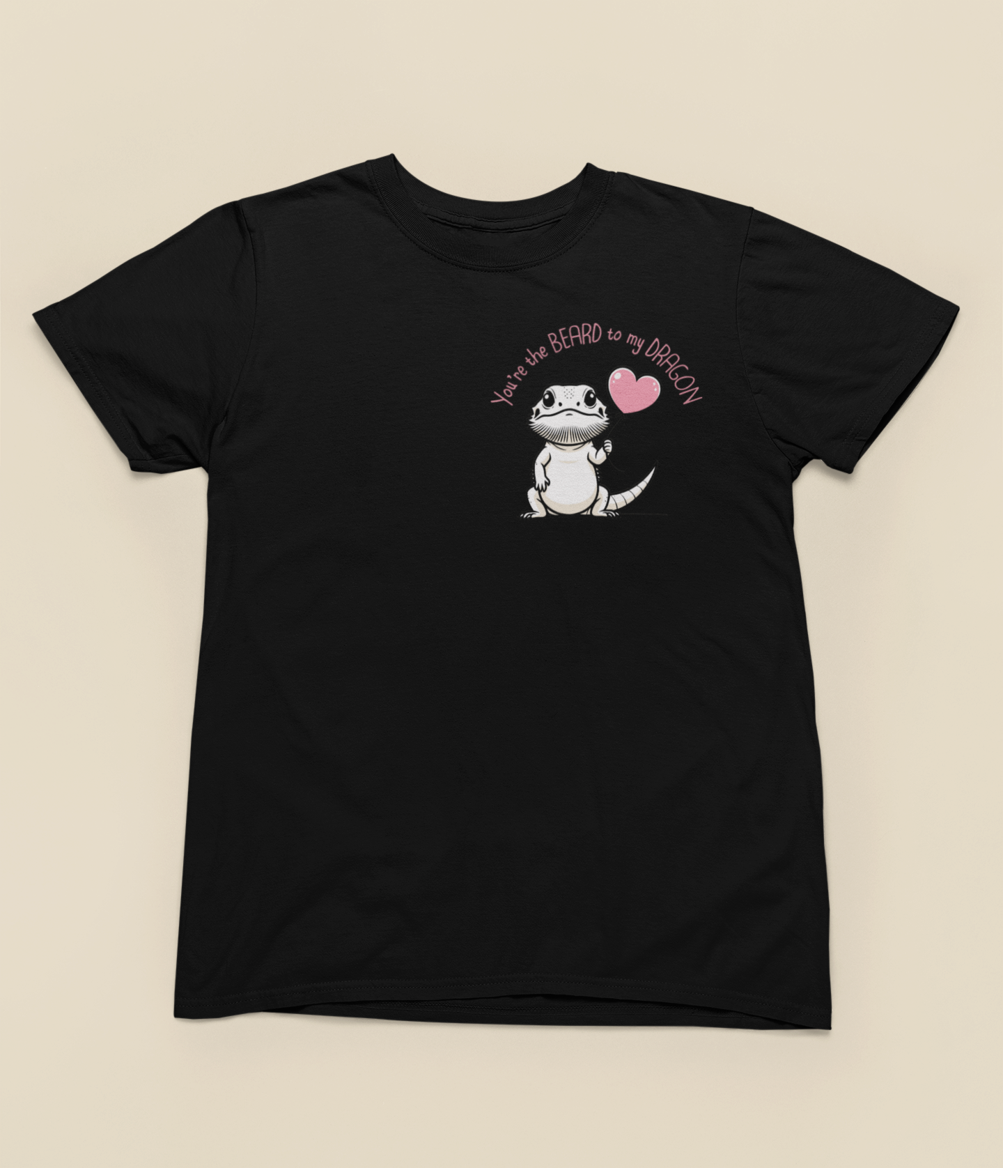 Cute Bearded Dragon Valentine's Day Unisex Softstyle T-Shirt, Reptile Keeper Gift, Valentine's Day Shirt