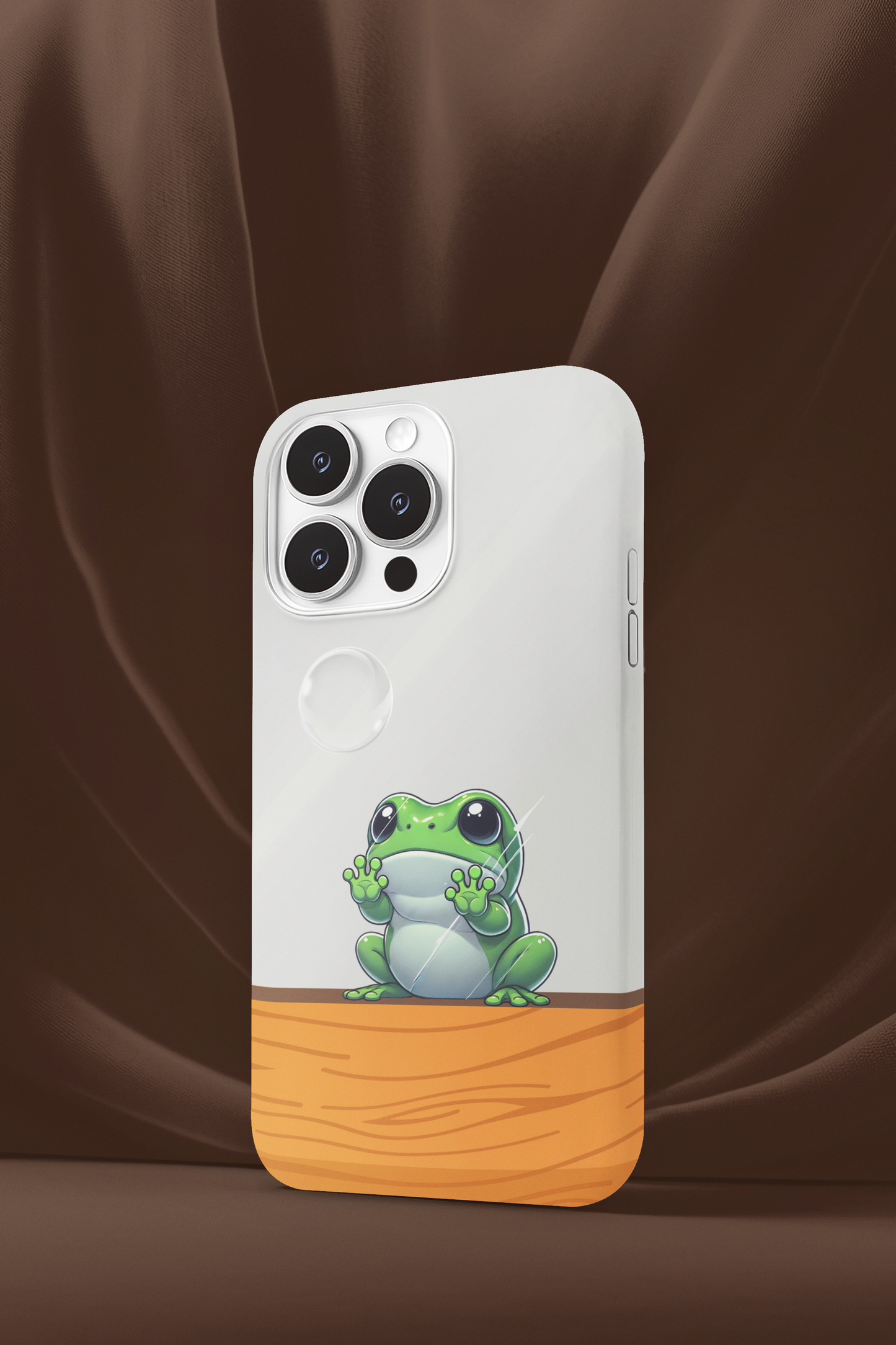 Green Tree Frog Tough Phone Case for Apple iPhone, Dumpy Tree Frog, Frog Lover Gift, Terrarium Gift