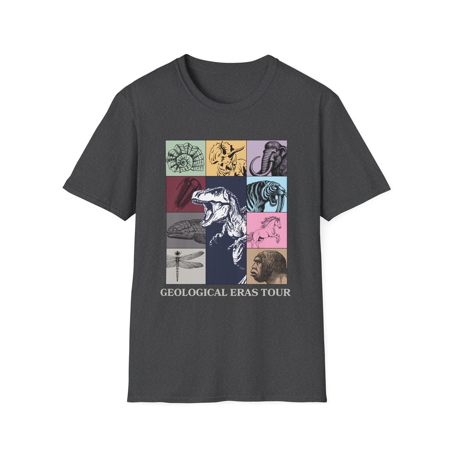 Geological Eras Tour T-Shirt, Prehistoric Animals Shirt, Evolution Timeline Tee, Dinosaur Shirt, Science Teacher Shirt, Paleontology Gift