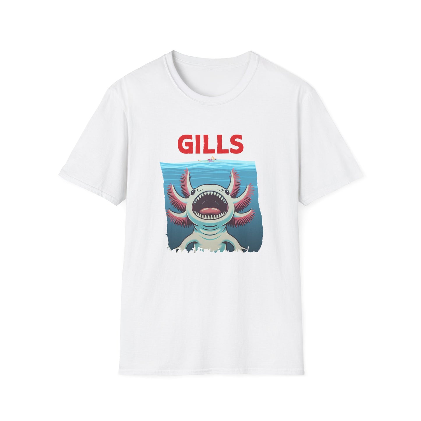 Axolotl Gills T-Shirt, Cute Axolotl Shirt, Amphibian Lover Tee, Aquarium Pet Gift, Kawaii Animal Shirt, Mexican Walking Fish Tee