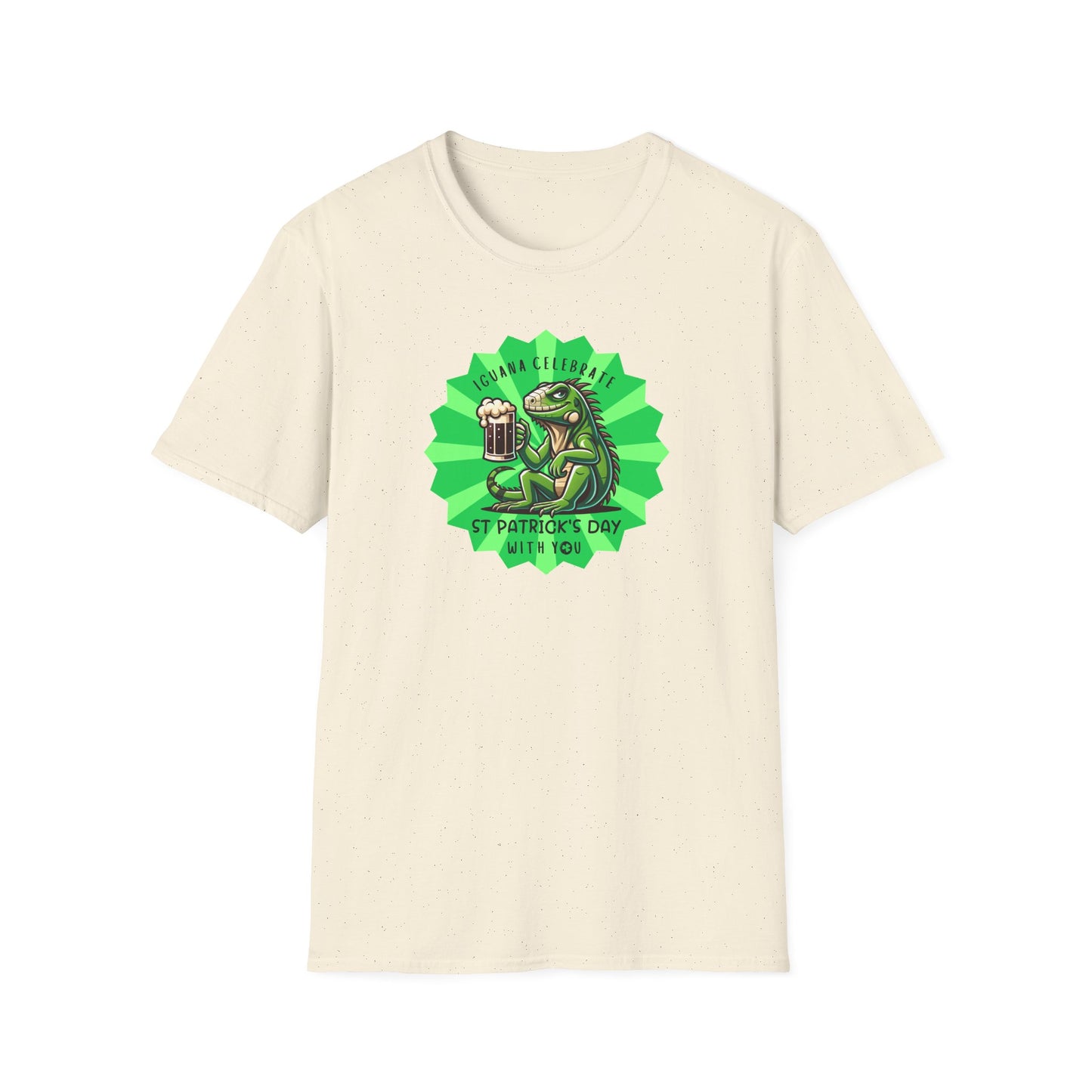 Iguana St Patrick’s Day T-Shirt, Iguana Celebrate Shirt, Reptile Lover Tee, St Paddy’s Day Shirt, Green Beer Party Tee