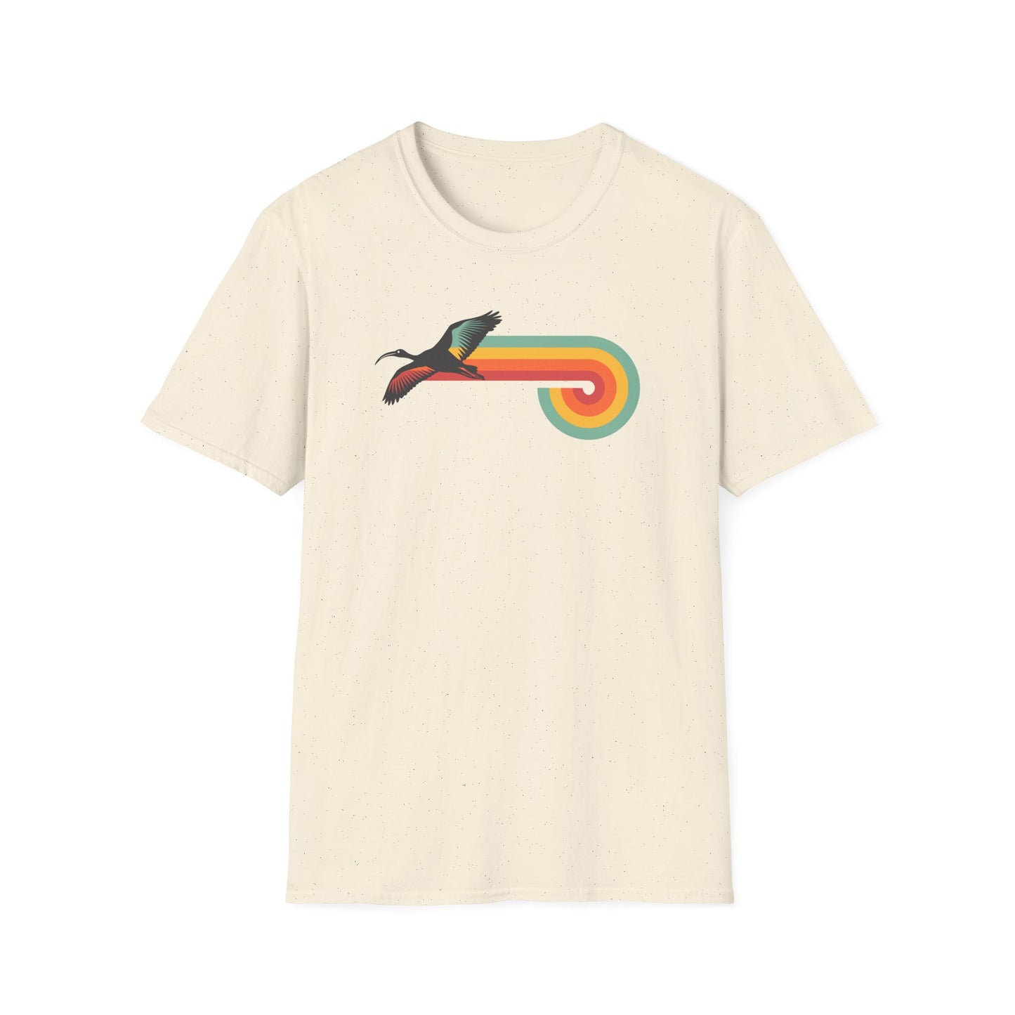 Retro Ibis T-Shirt, Bin Chicken Shirt, Funny Australian Bird Tee, Vintage Aussie Wildlife Shirt, White Ibis Graphic T-Shirt