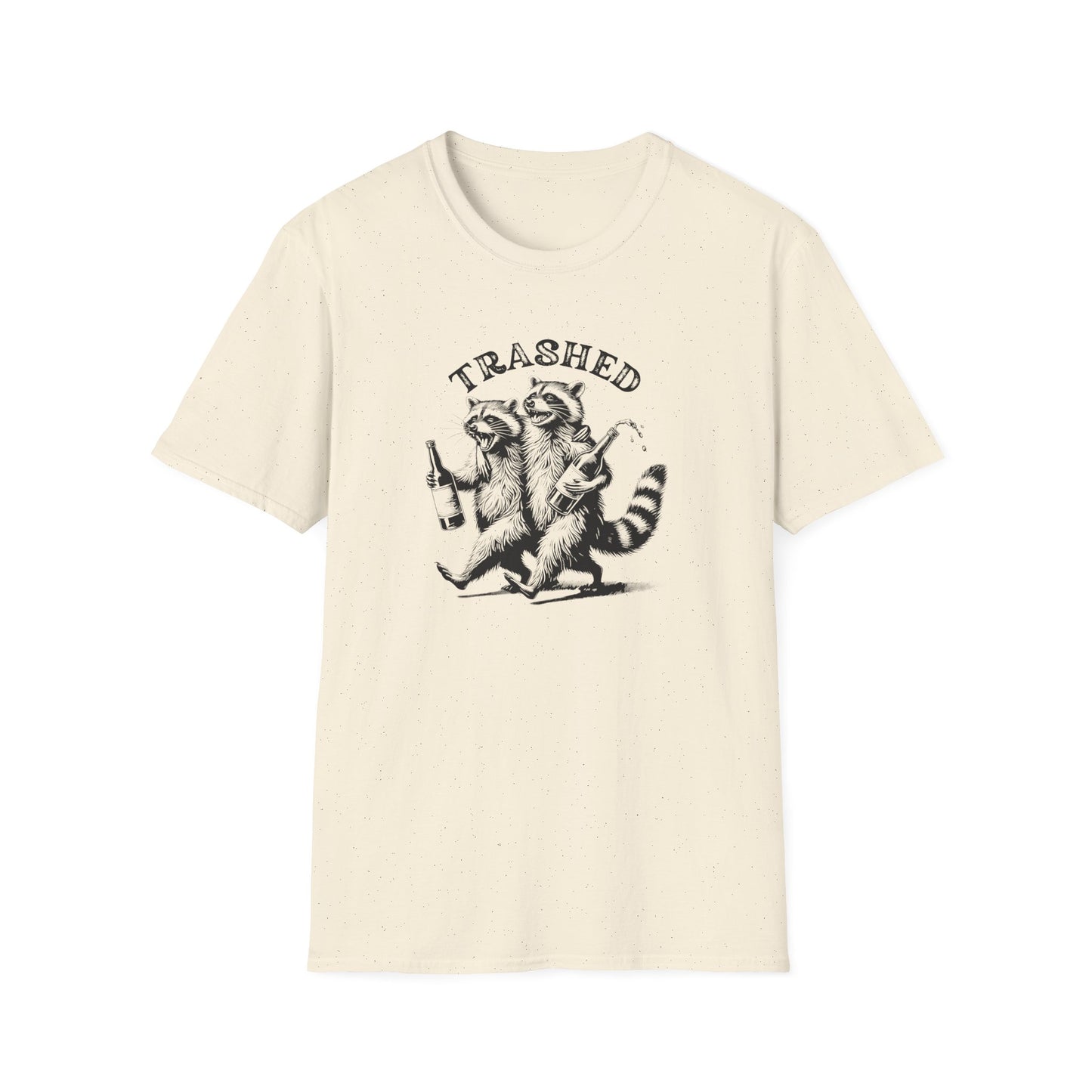 Trashed Raccoon T-Shirt, Funny Raccoon Shirt, Trash Panda Tee, Drunk Raccoon Shirt, Animal Humor Tee, Funny Animal Graphic Shirt
