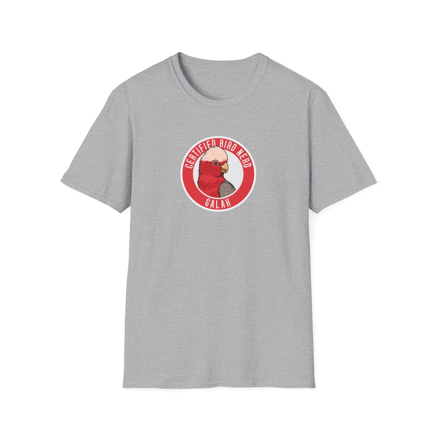 Galah T-Shirt, Certified Bird Nerd Shirt, Australian Bird Tee, Pink Cockatoo Shirt, Birdwatching Gift, Wildlife Lover Tee