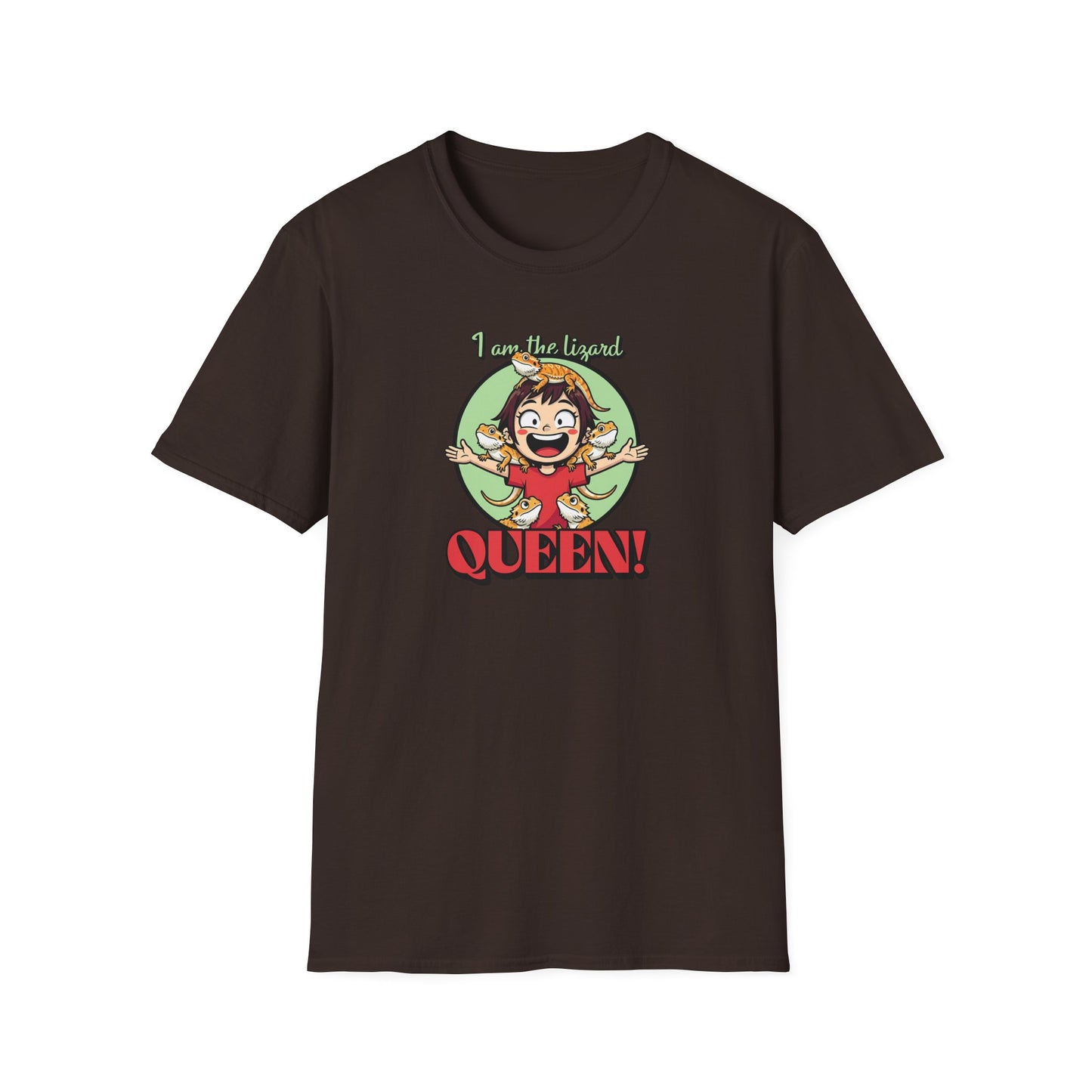 I Am The Lizard Queen T-Shirt, Reptile Lover Shirt, Lizard Mom Tee, Bearded Dragon Gift, Herping Shirt, Cute Reptile Graphic Tee