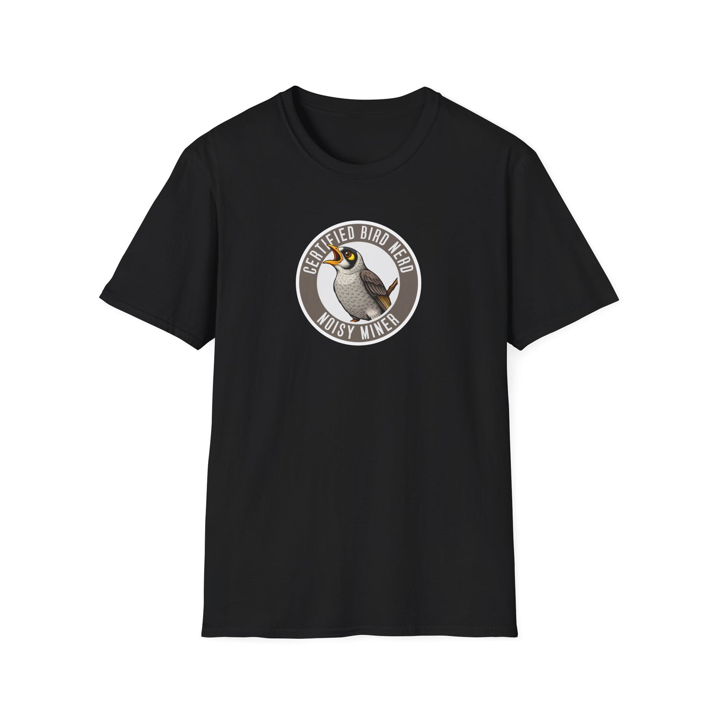 Noisy Miner T-Shirt, Certified Bird Nerd Shirt, Australian Bird Tee, Birdwatching Gift, Wildlife Lover Tee, Native Bird Graphic Tee