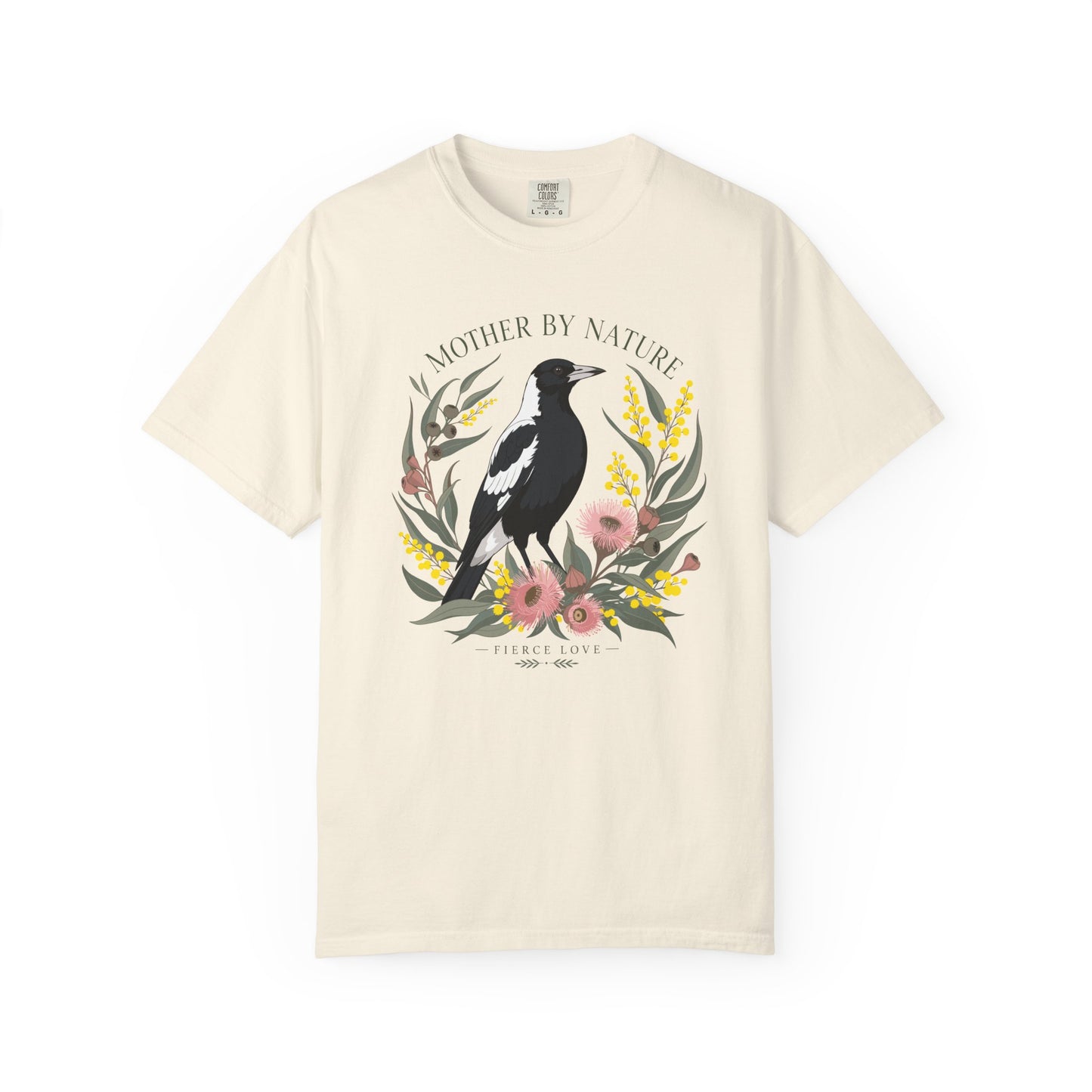 Mother By Nature Magpie Shirt, Comfort Colors Mothers Day Tee, Australian Magpie Shirt, Fierce Love Bird Shirt, Wildlife Mum Gift