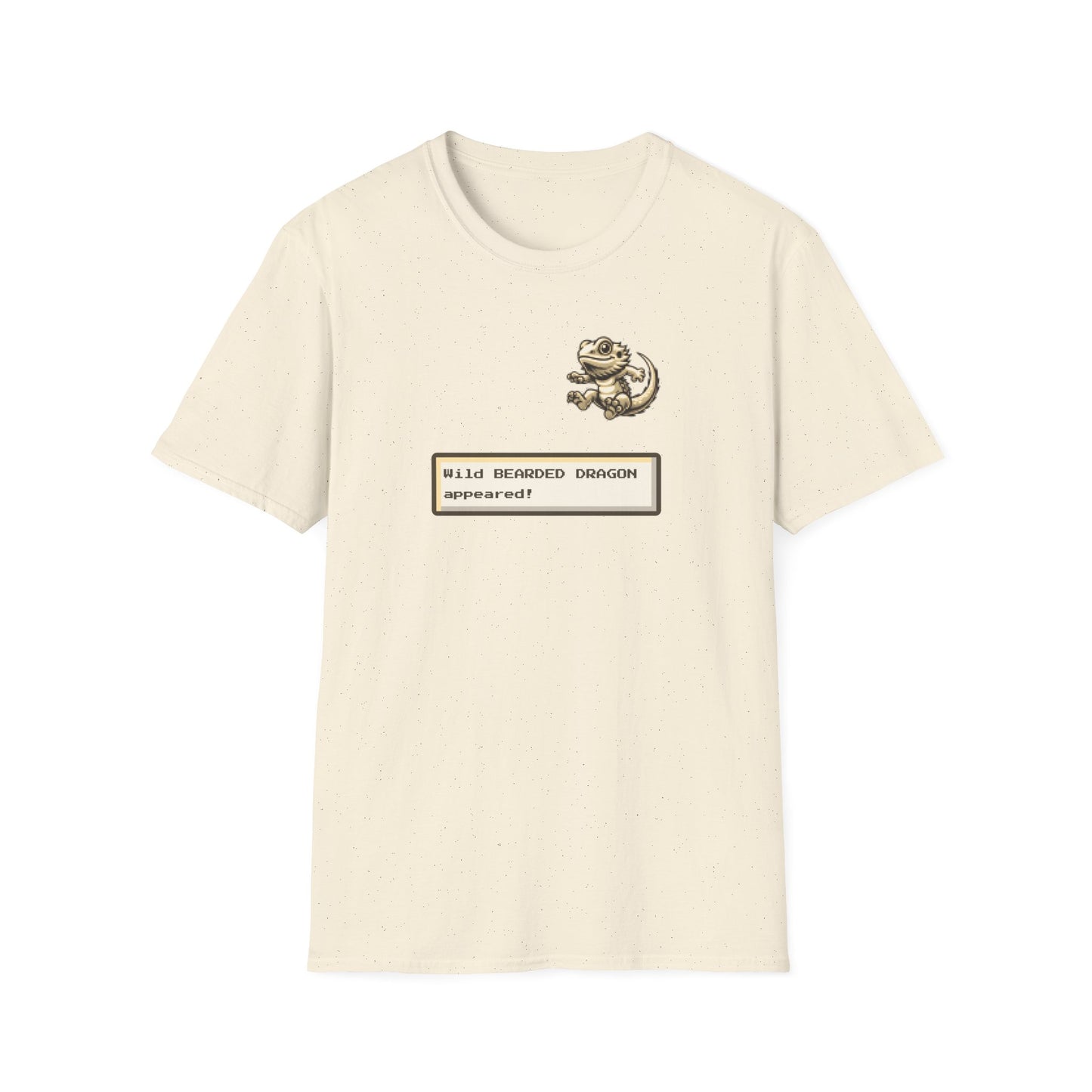 Bearded Dragon Gaming T-Shirt, Wild Bearded Dragon Appeared Tee, Retro RPG Lizard Shirt, Gamer Reptile Tee, Beardie Lover Gift