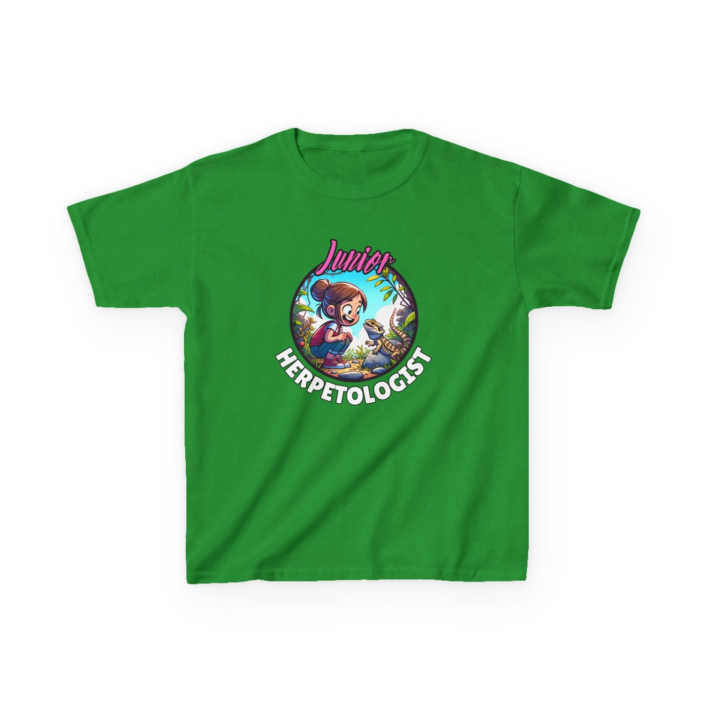 Kids Reptile T-Shirt – Junior Herpetologist Bearded Dragon Tee