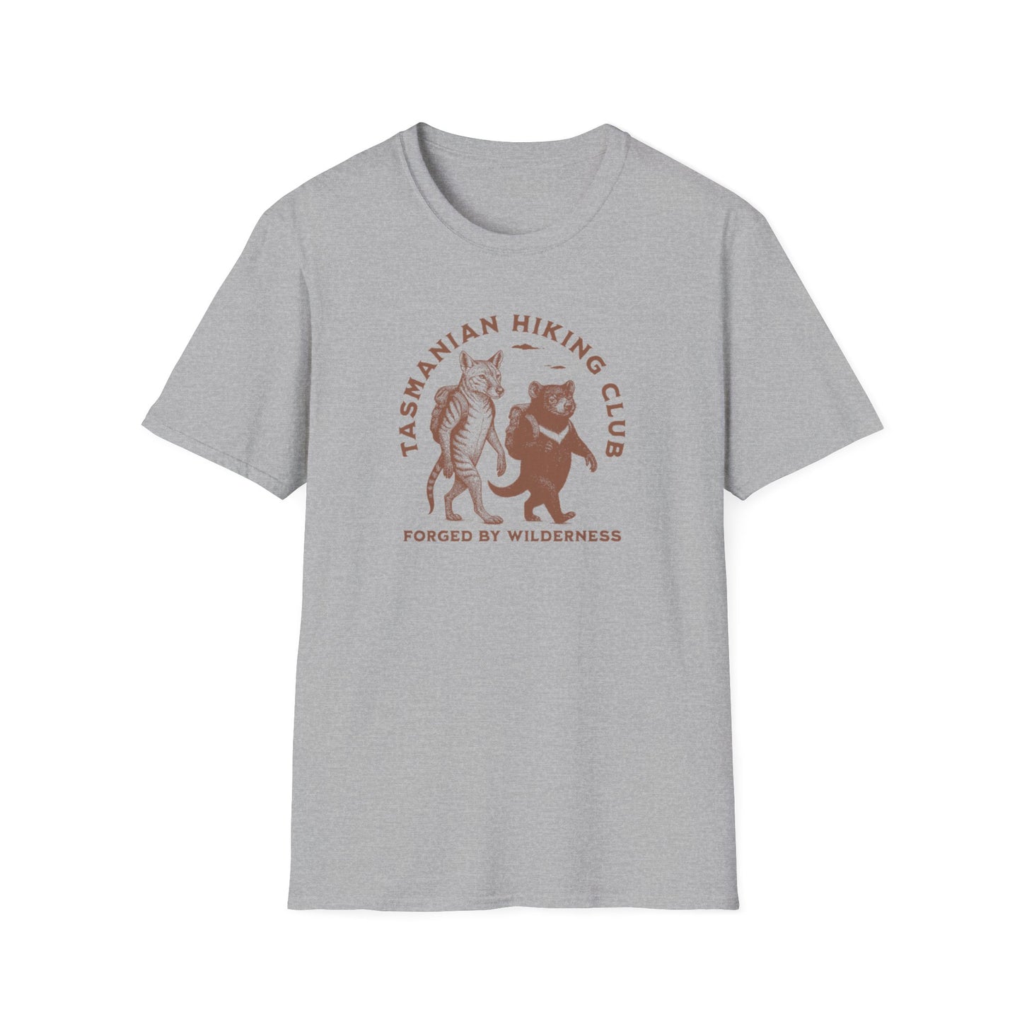 Tasmanian Hiking Club T-Shirt, Forged by Wilderness Tee, Tasmania Shirt, Aussie Hiking Shirt, Bushwalking Tee, Nature Lover Gift Australia