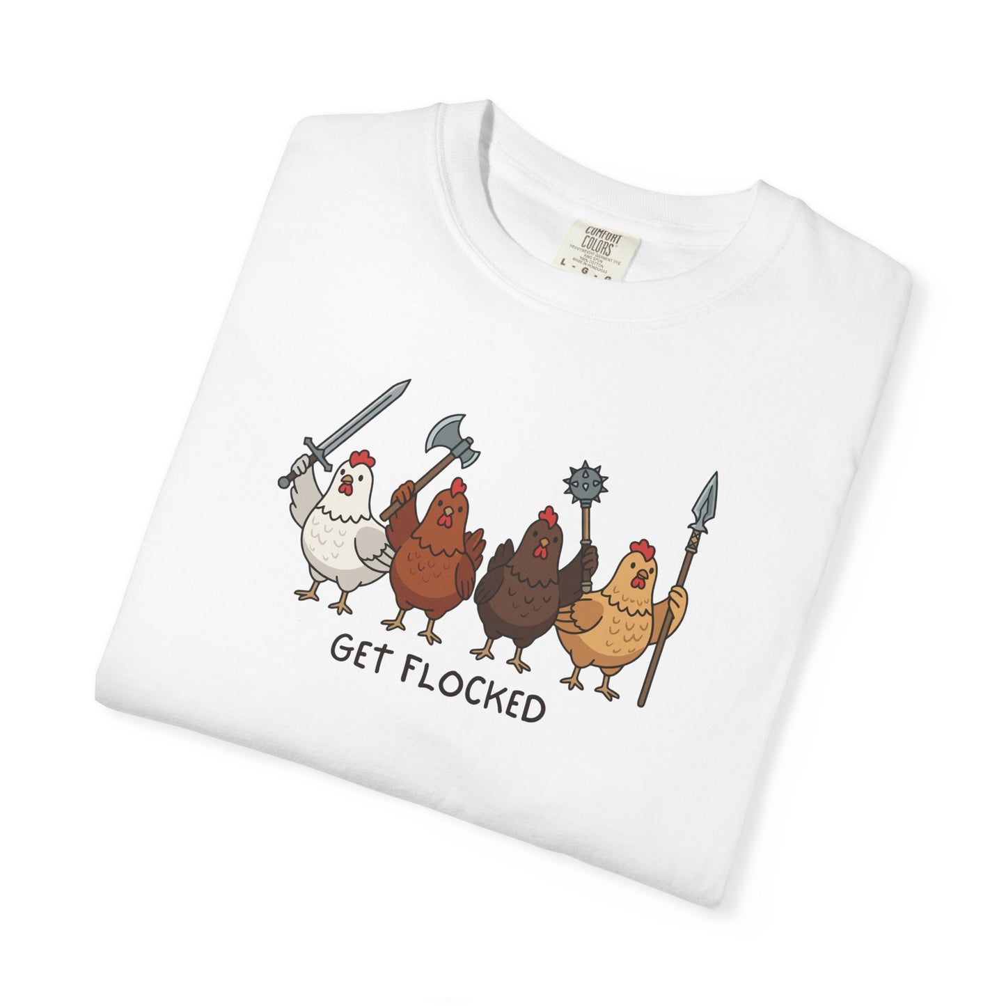 Get Flocked Chicken Shirt, Funny Chicken T Shirt, Comfort Colors Chicken Tee, Backyard Chicken Shirt, Farm Animal Tee, Chicken Lover Gift