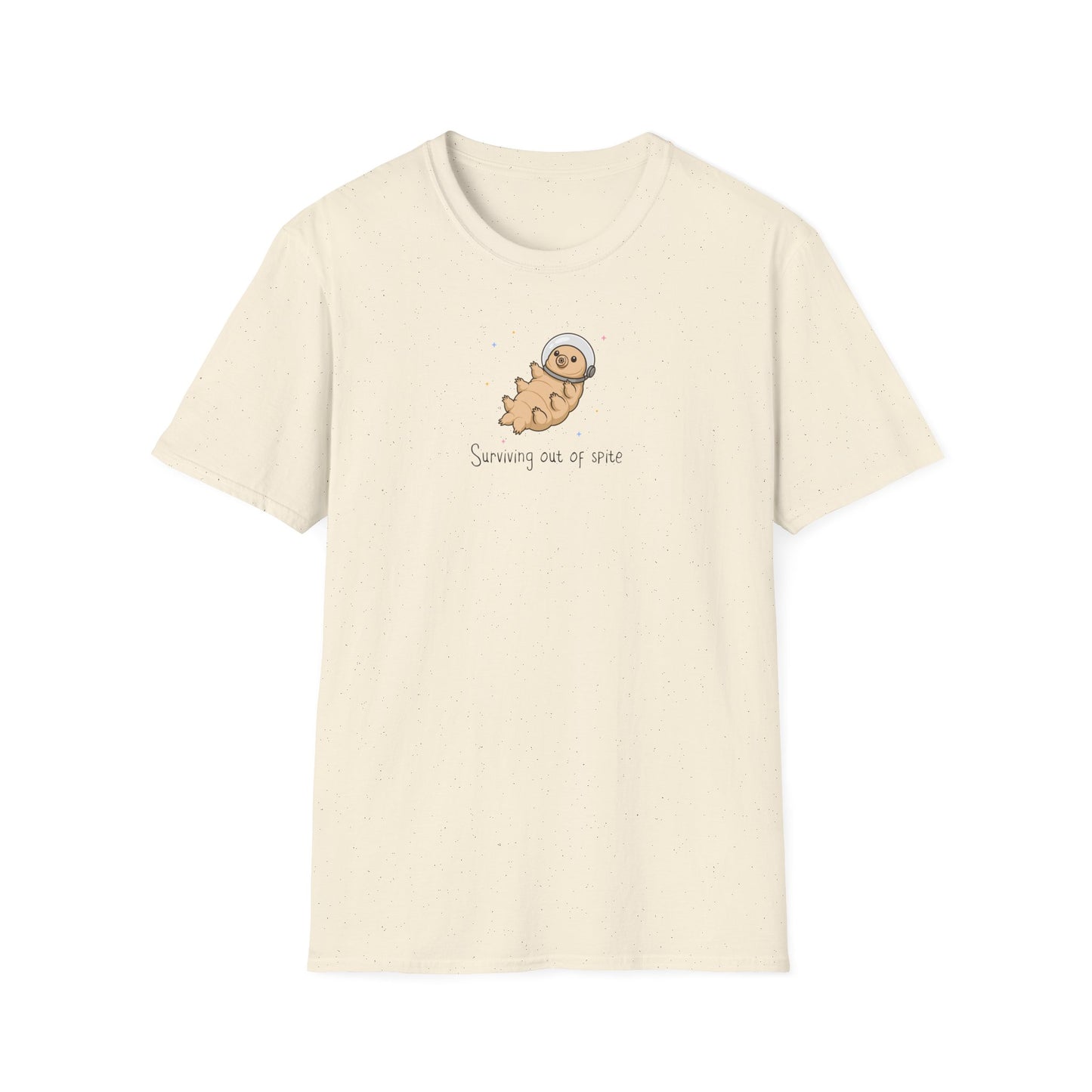 Tardigrade T-Shirt Surviving Out of Spite, Funny Science Shirt, Water Bear Tee, Nerd Humor Shirt, Biology Shirt, Cute Space Tardigrade