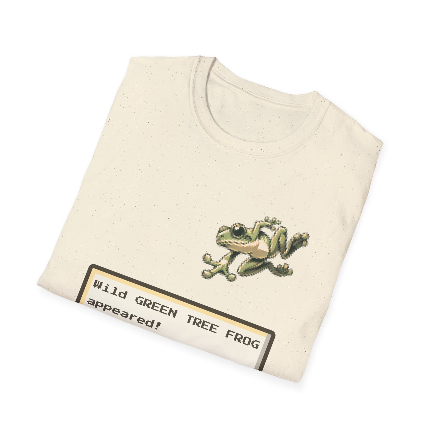 A Wild Green Tree Frog Appears T-Shirt – Funny Australian Amphibian Gamer Tee