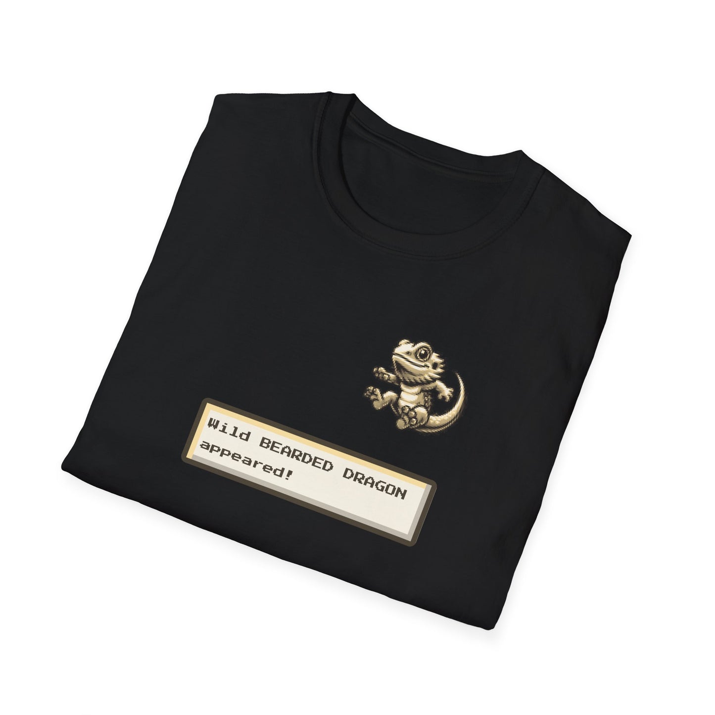 Bearded Dragon Gaming T-Shirt, Wild Bearded Dragon Appeared Tee, Retro RPG Lizard Shirt, Gamer Reptile Tee, Beardie Lover Gift