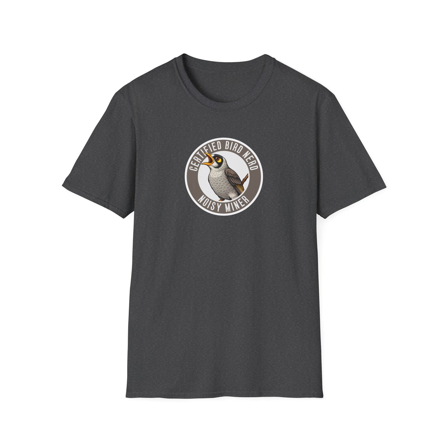 Noisy Miner T-Shirt, Certified Bird Nerd Shirt, Australian Bird Tee, Birdwatching Gift, Wildlife Lover Tee, Native Bird Graphic Tee